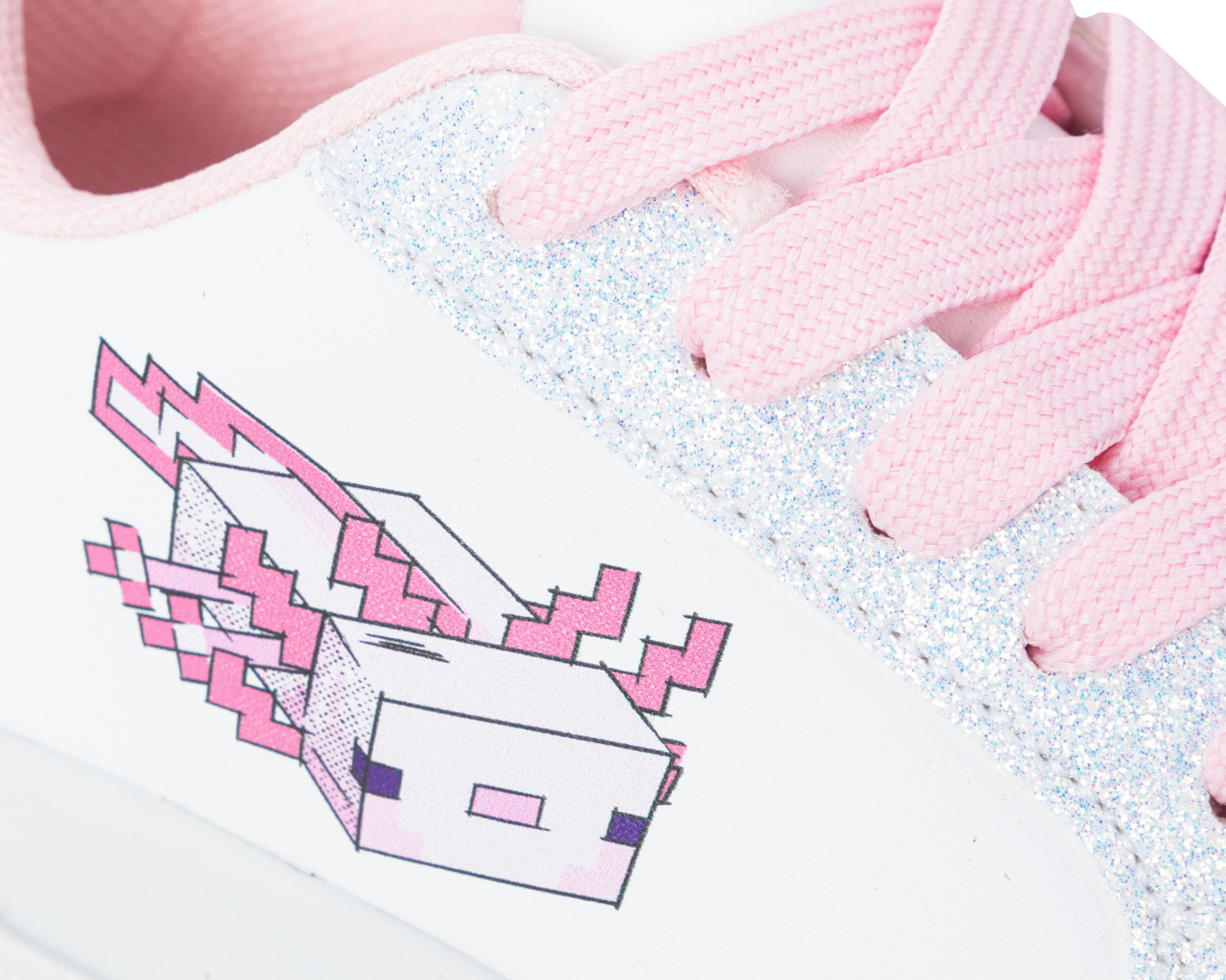 Foto 7 pulgar | Tenis Casuales Minecraft para Niña