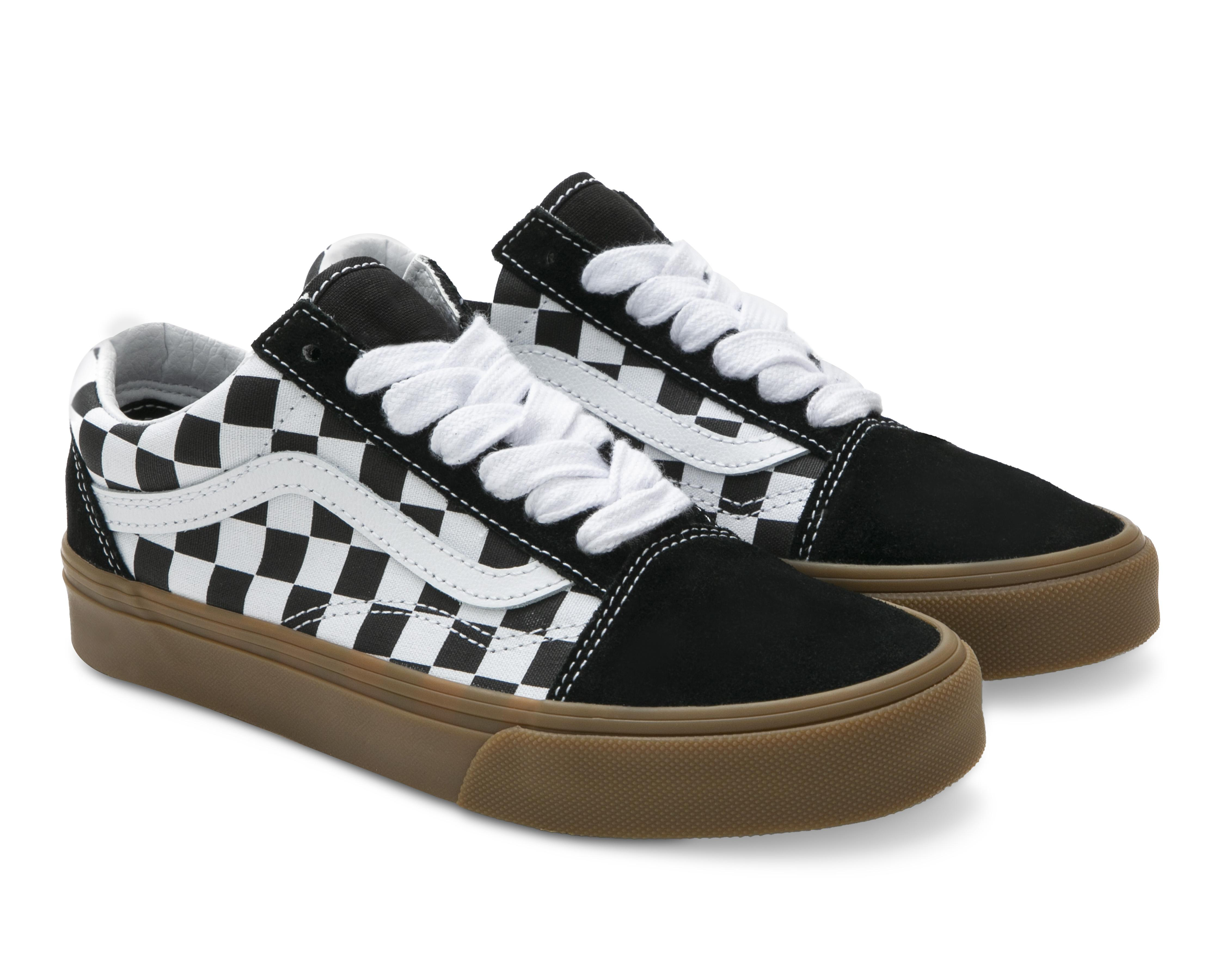 Foto 2 pulgar | Tenis para Skate Vans Checkerboard BMX Old Skool Juveniles