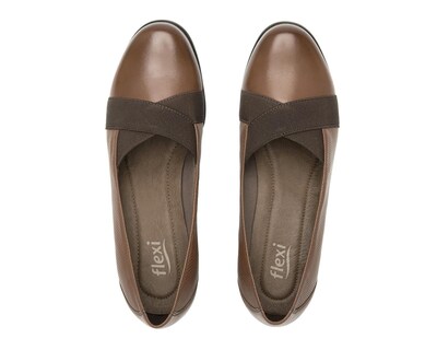 Foto 3 | Zapatillas Flexi de Piel para Mujer