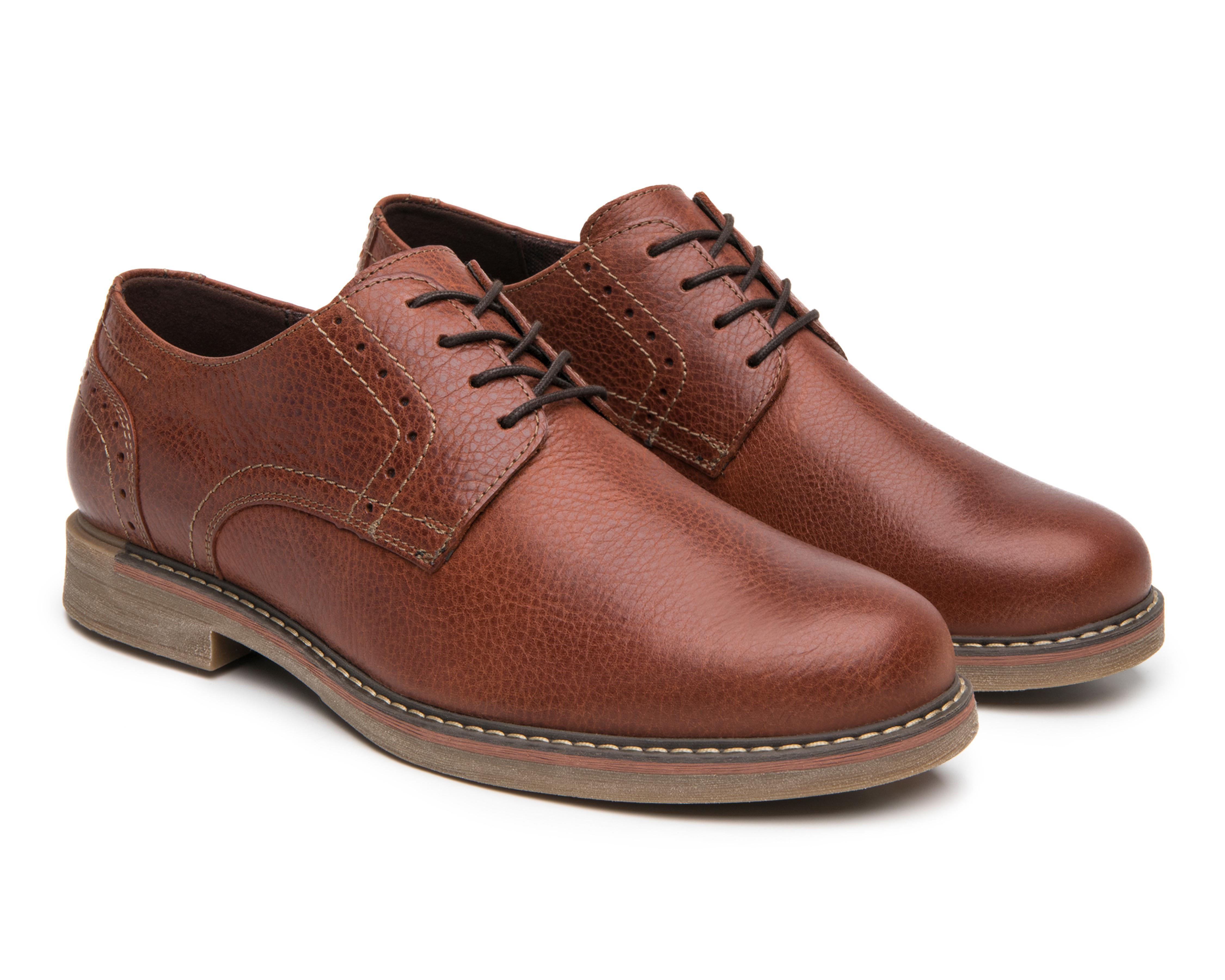 Foto 2 pulgar | Zapatos Casuales Flexi de Piel para Hombre