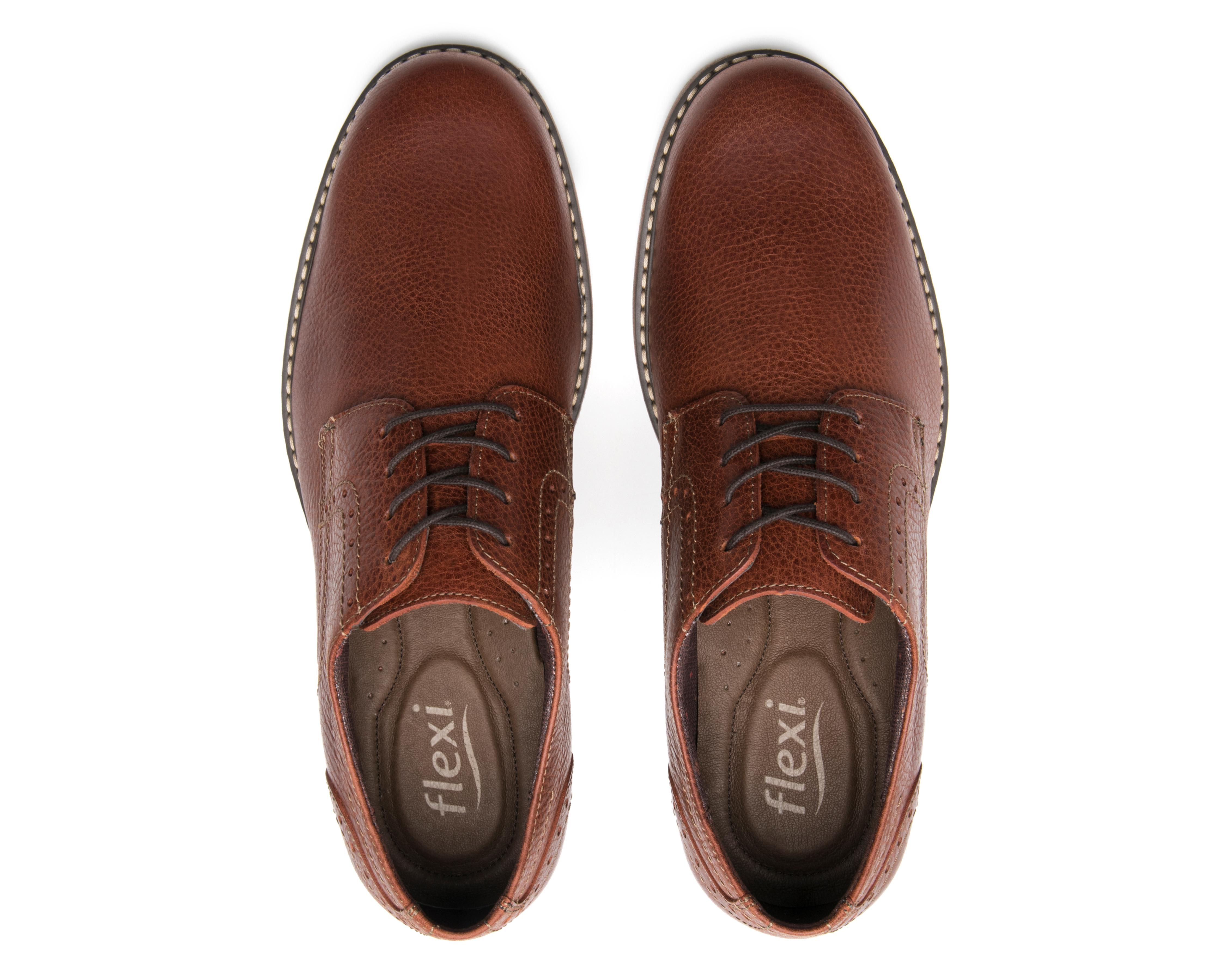 Foto 4 pulgar | Zapatos Casuales Flexi de Piel para Hombre