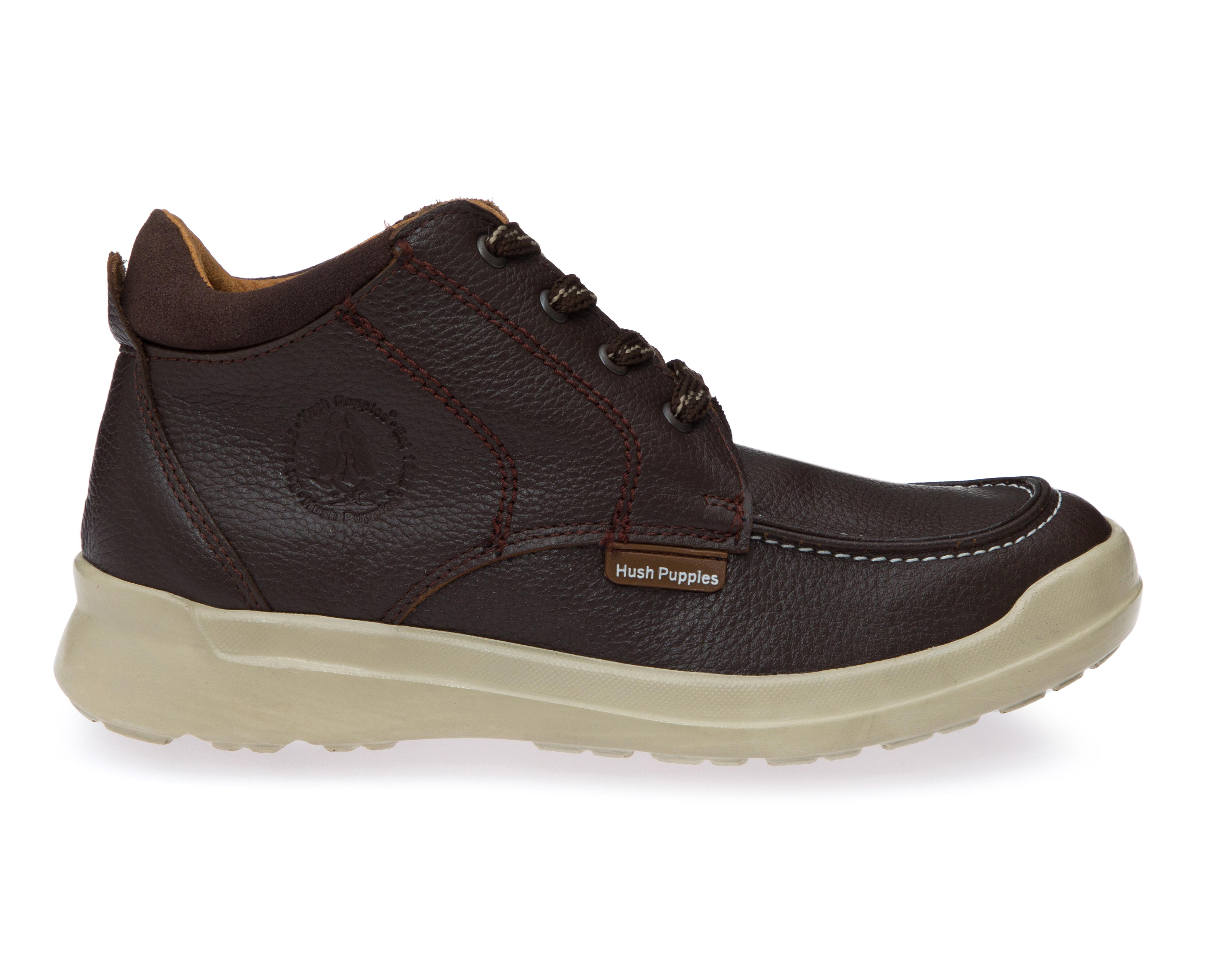 Foto 3 pulgar | Zapatos Casuales Hush Puppies de Piel para Niño
