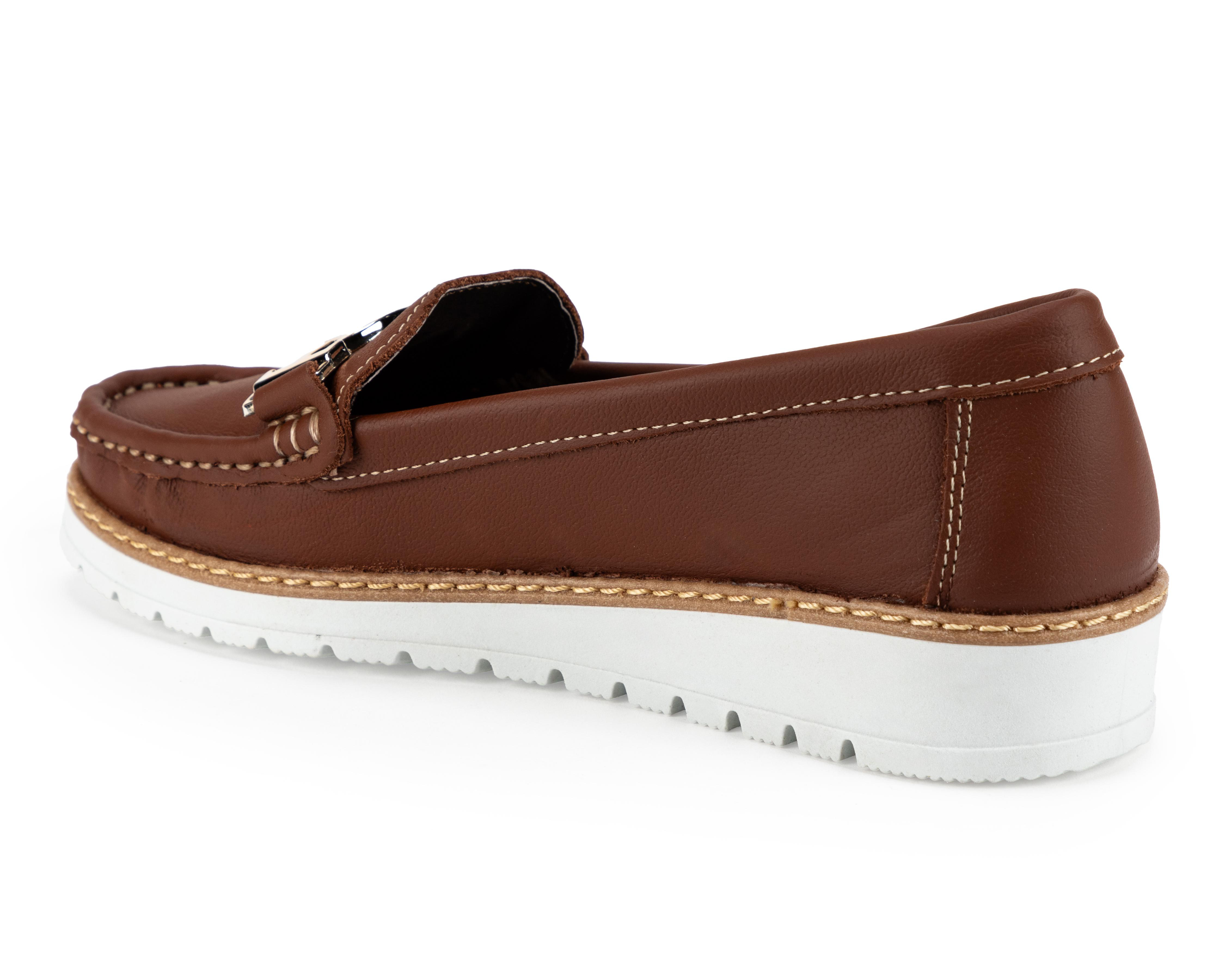 Foto 4 pulgar | Mocasines York Team Polo Club de Piel para Mujer