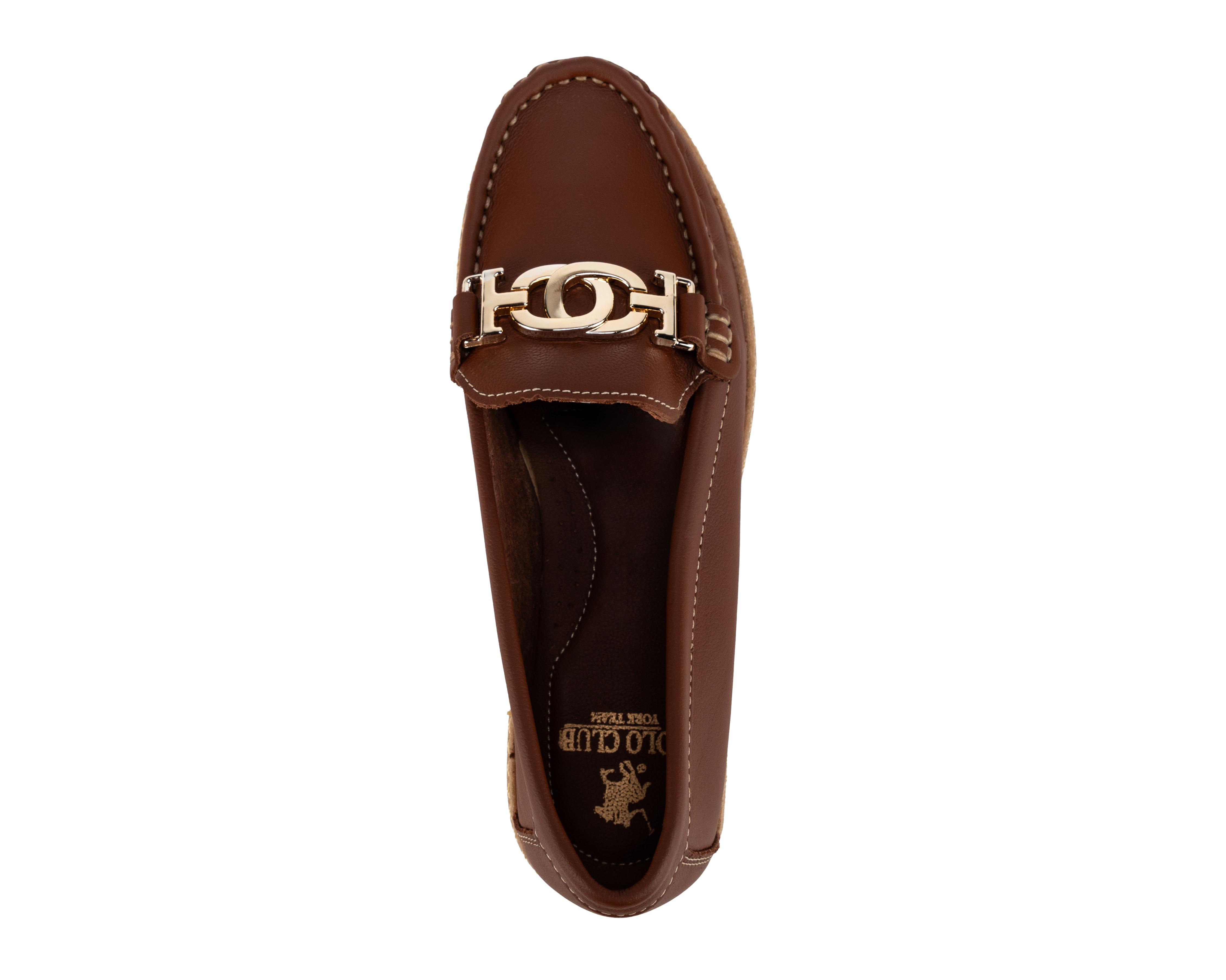 Foto 6 pulgar | Mocasines York Team Polo Club de Piel para Mujer
