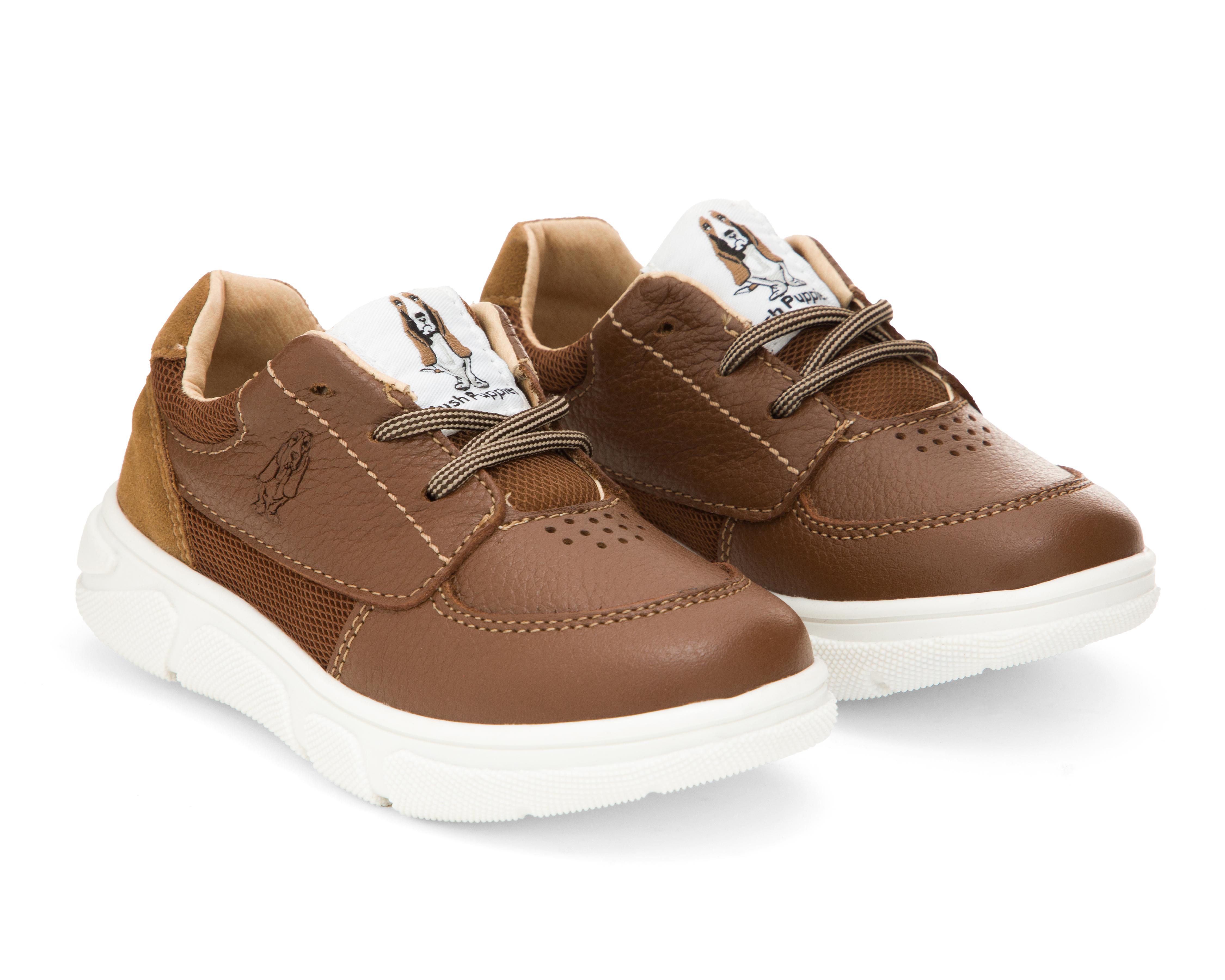 Foto 1 | Zapatos Casuales Hush Puppies de Piel para Niño