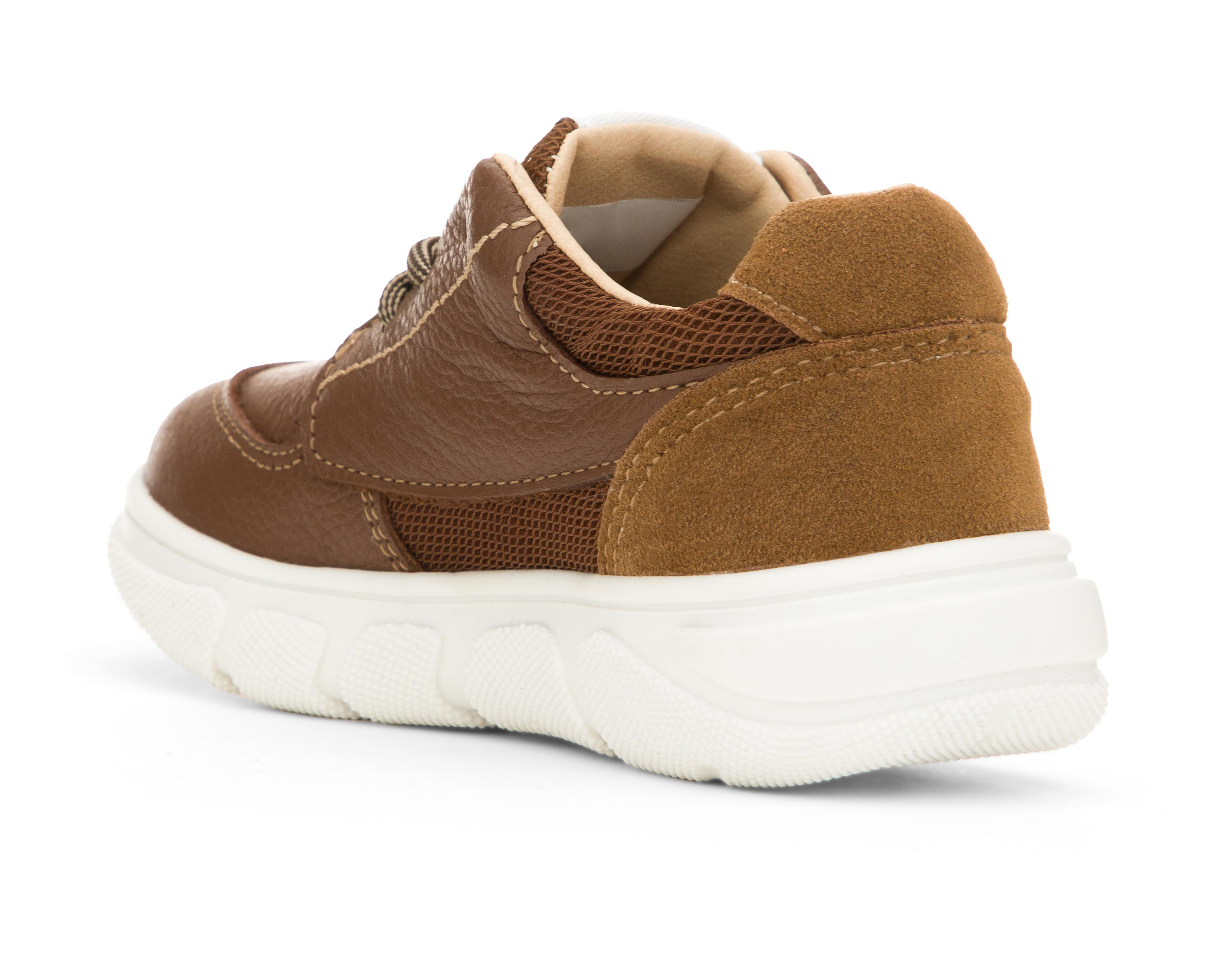Foto 4 pulgar | Zapatos Casuales Hush Puppies de Piel para Niño