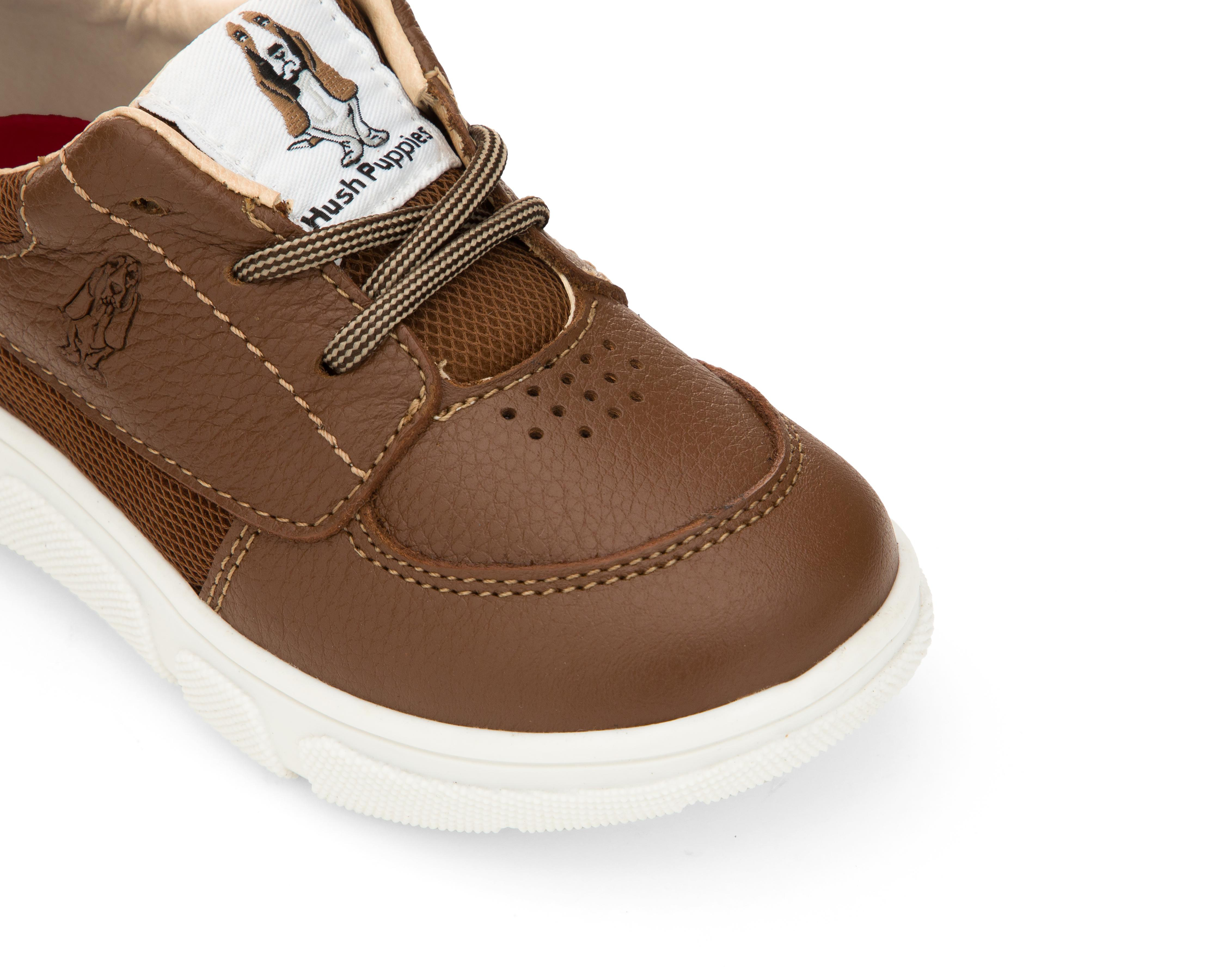 Foto 7 pulgar | Zapatos Casuales Hush Puppies de Piel para Niño