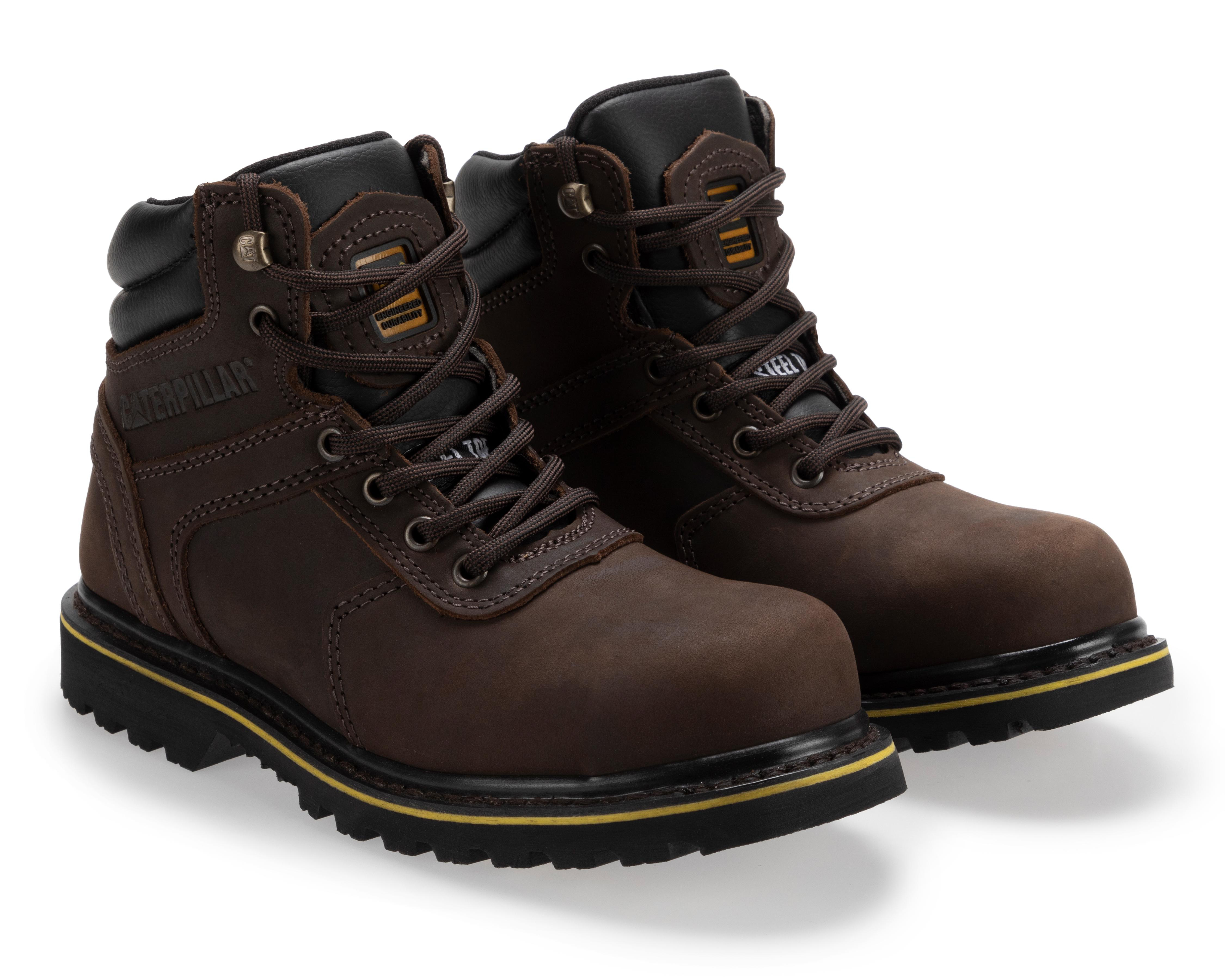 Botas de Trabajo CAT de Piel para Hombre Certificada