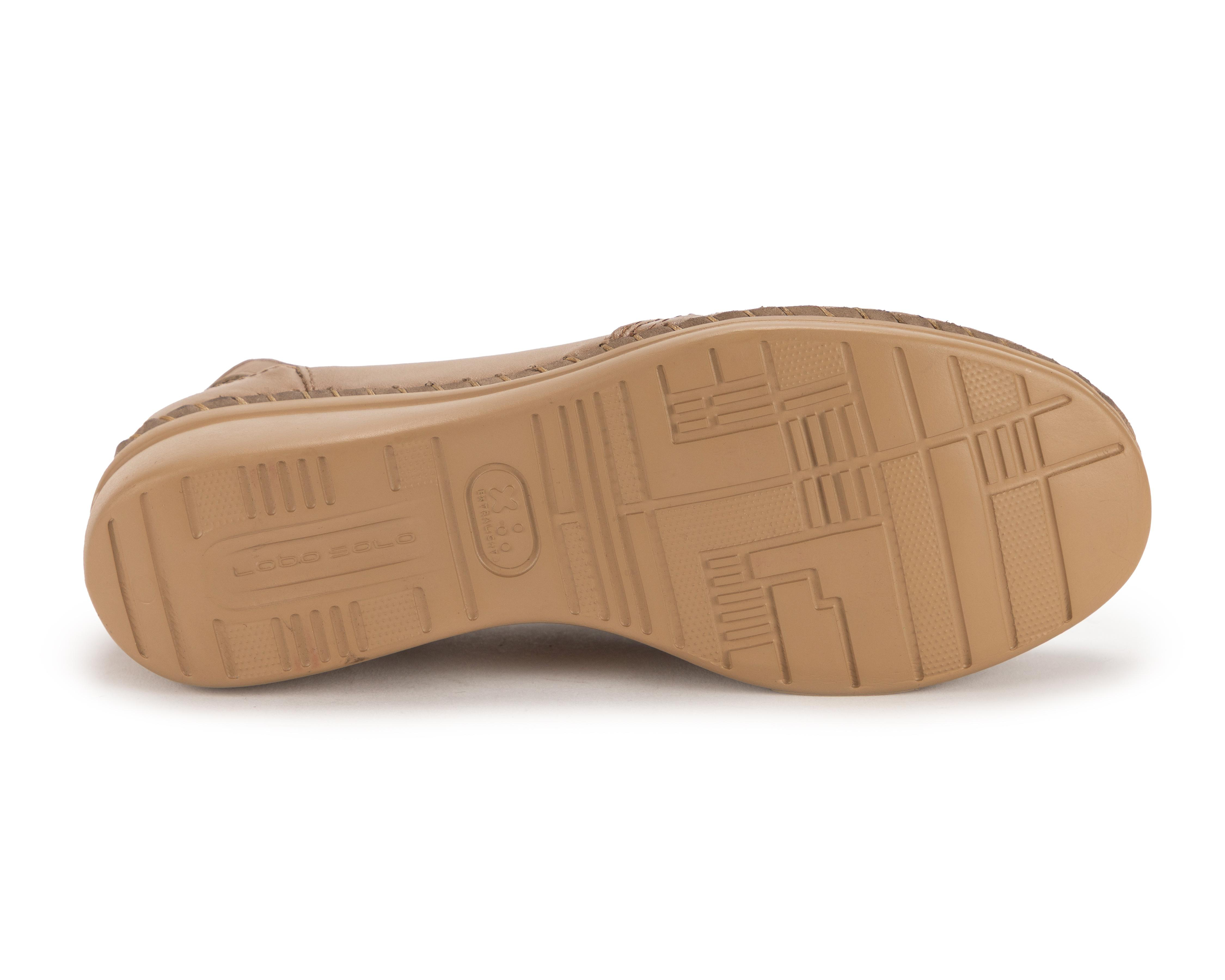 Foto 5 pulgar | Zapatos Confort Lobo Solo de Piel para Mujer