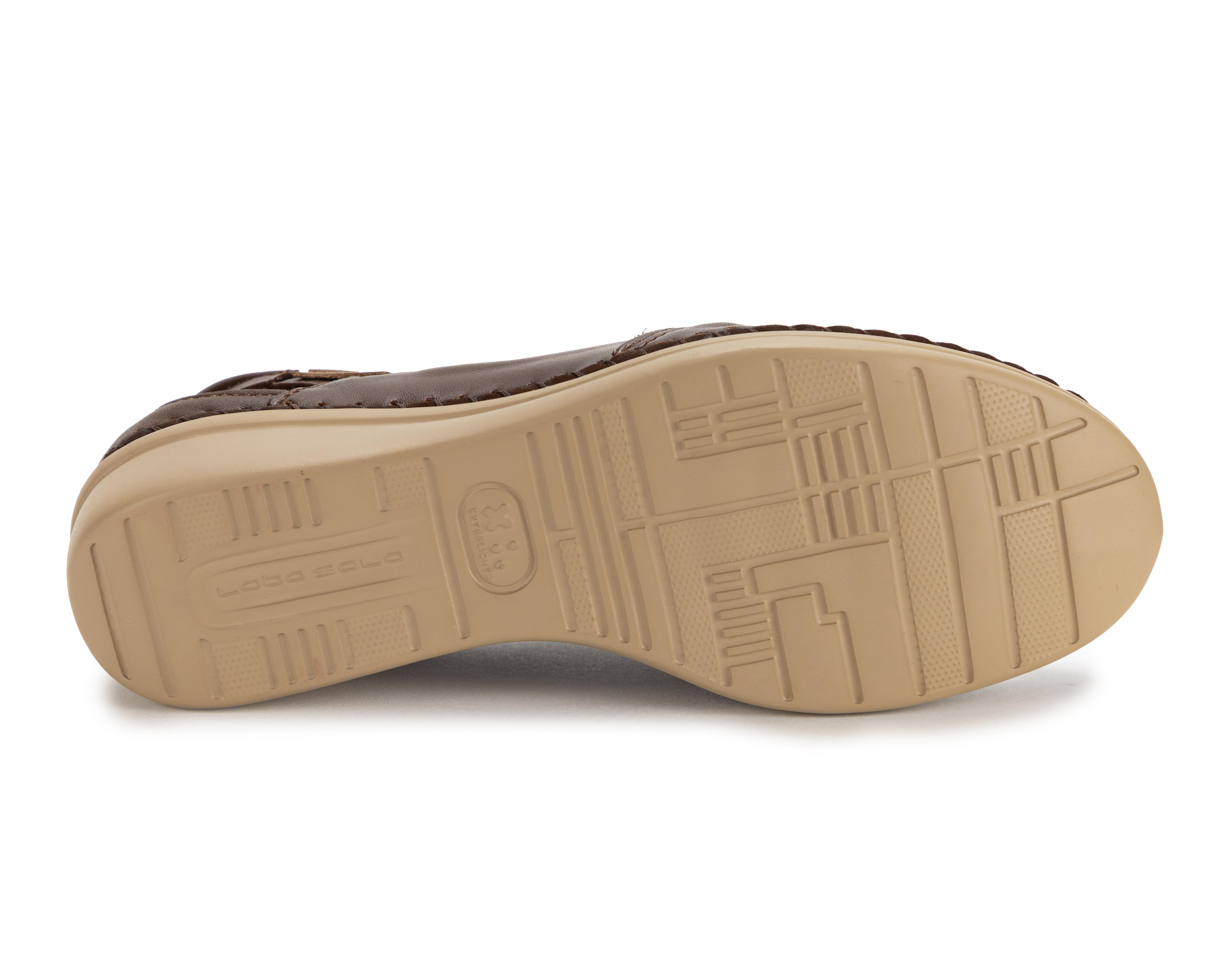 Foto 5 pulgar | Zapatos Confort Lobo Solo de Piel para Mujer