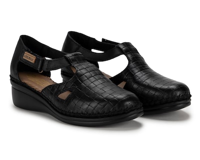 Foto 1 | Zapatos Confort Lobo Solo de Piel para Mujer