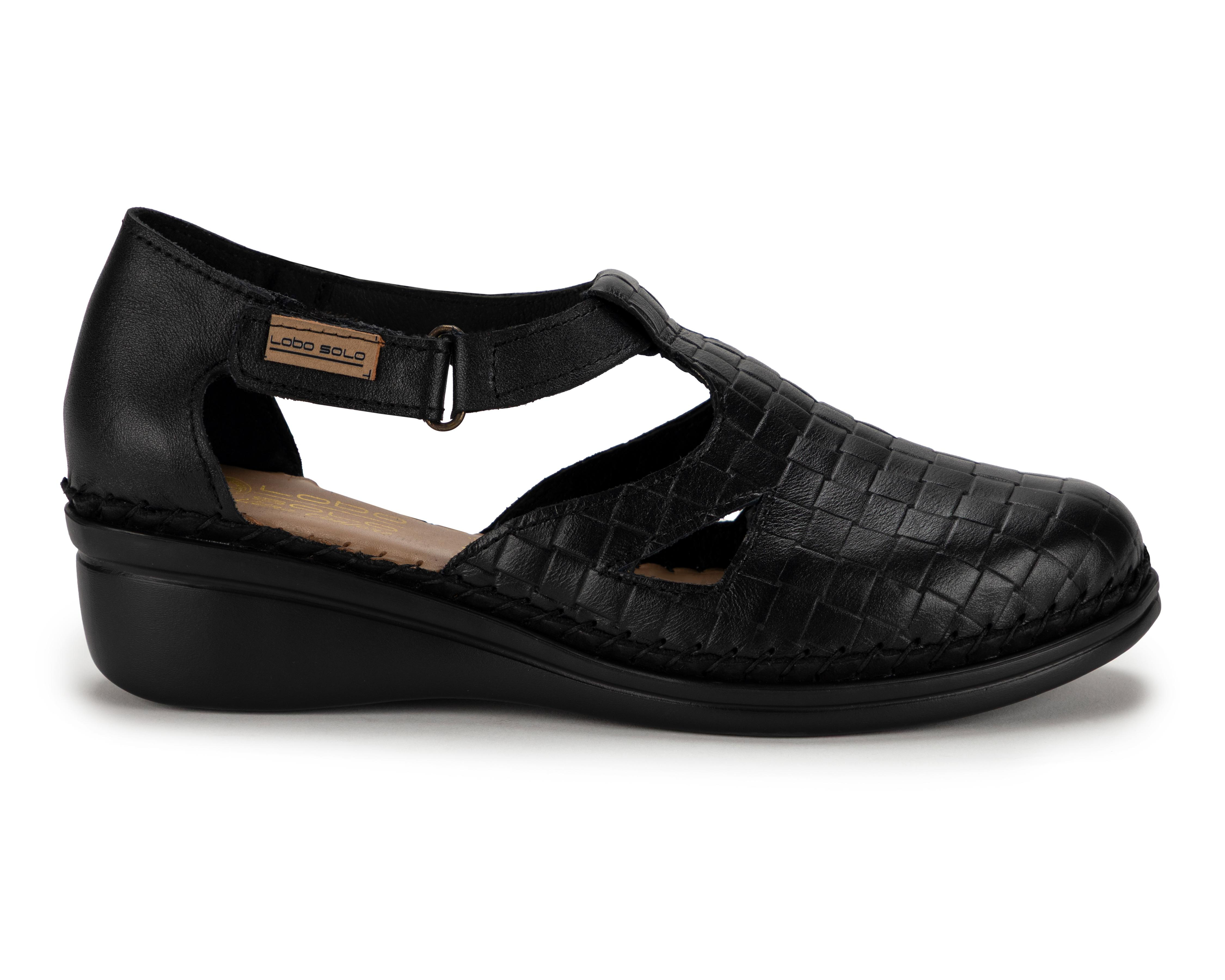 Foto 3 pulgar | Zapatos Confort Lobo Solo de Piel para Mujer