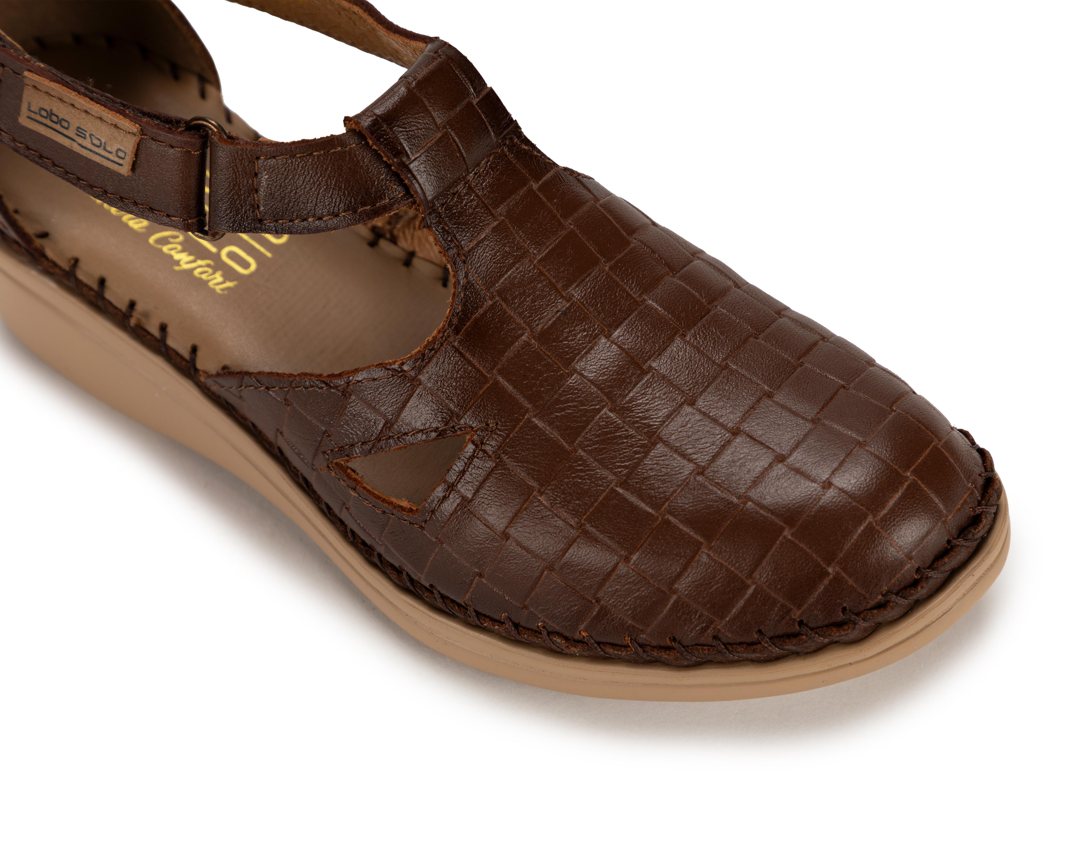 Foto 7 pulgar | Zapatos Confort Lobo Solo de Piel para Mujer