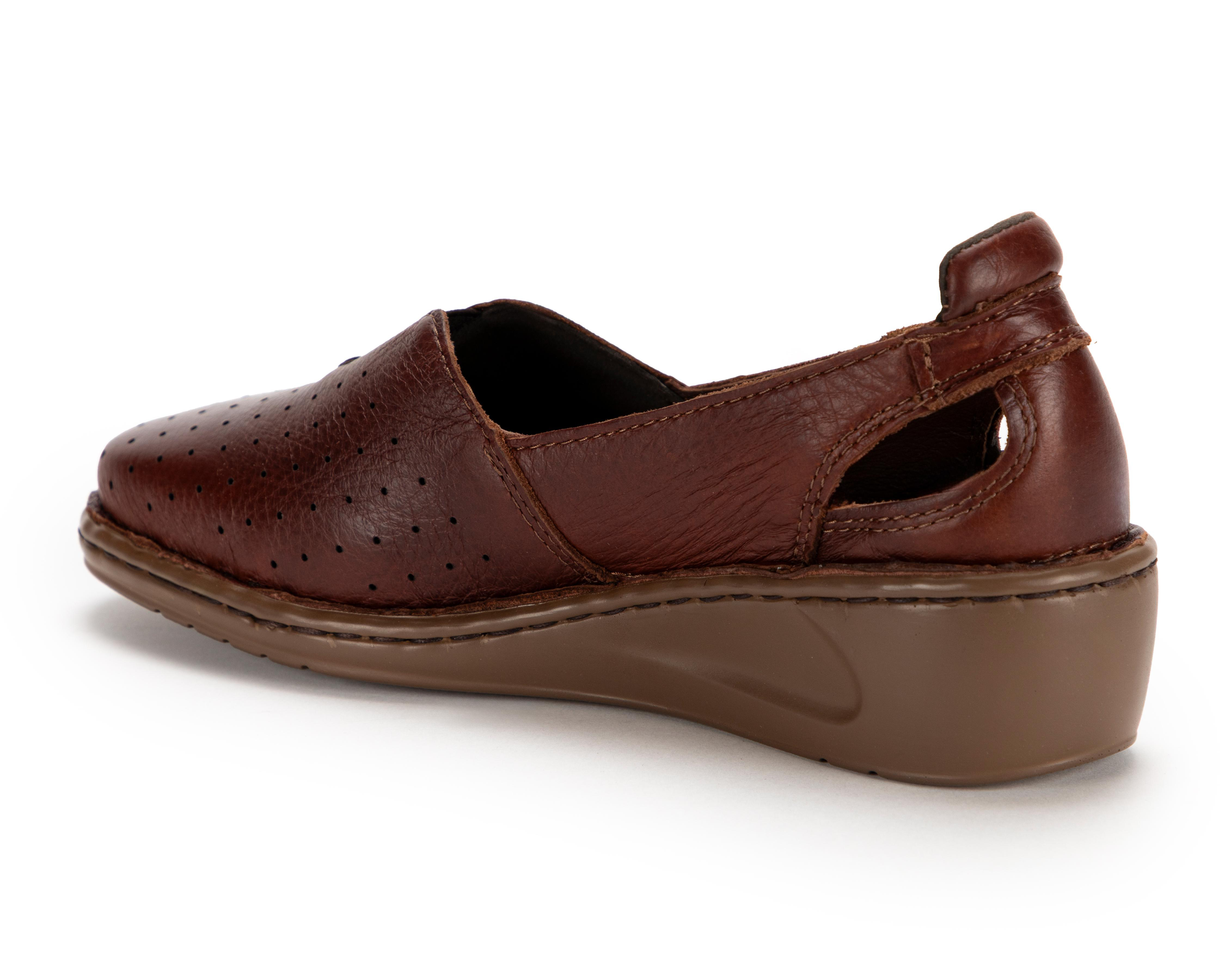 Foto 4 pulgar | Zapatos Confort Lobo Solo de Piel para Mujer