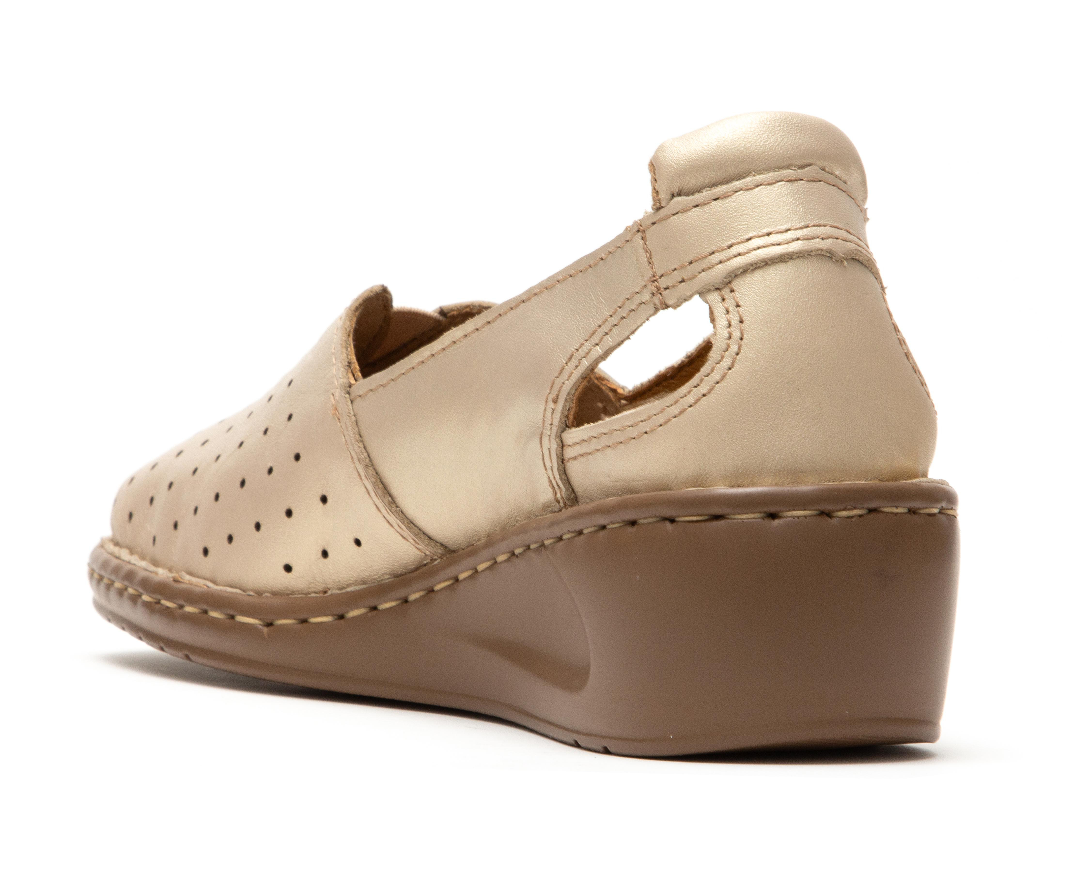 Foto 4 pulgar | Zapatos Confort Lobo Solo de Piel para Mujer