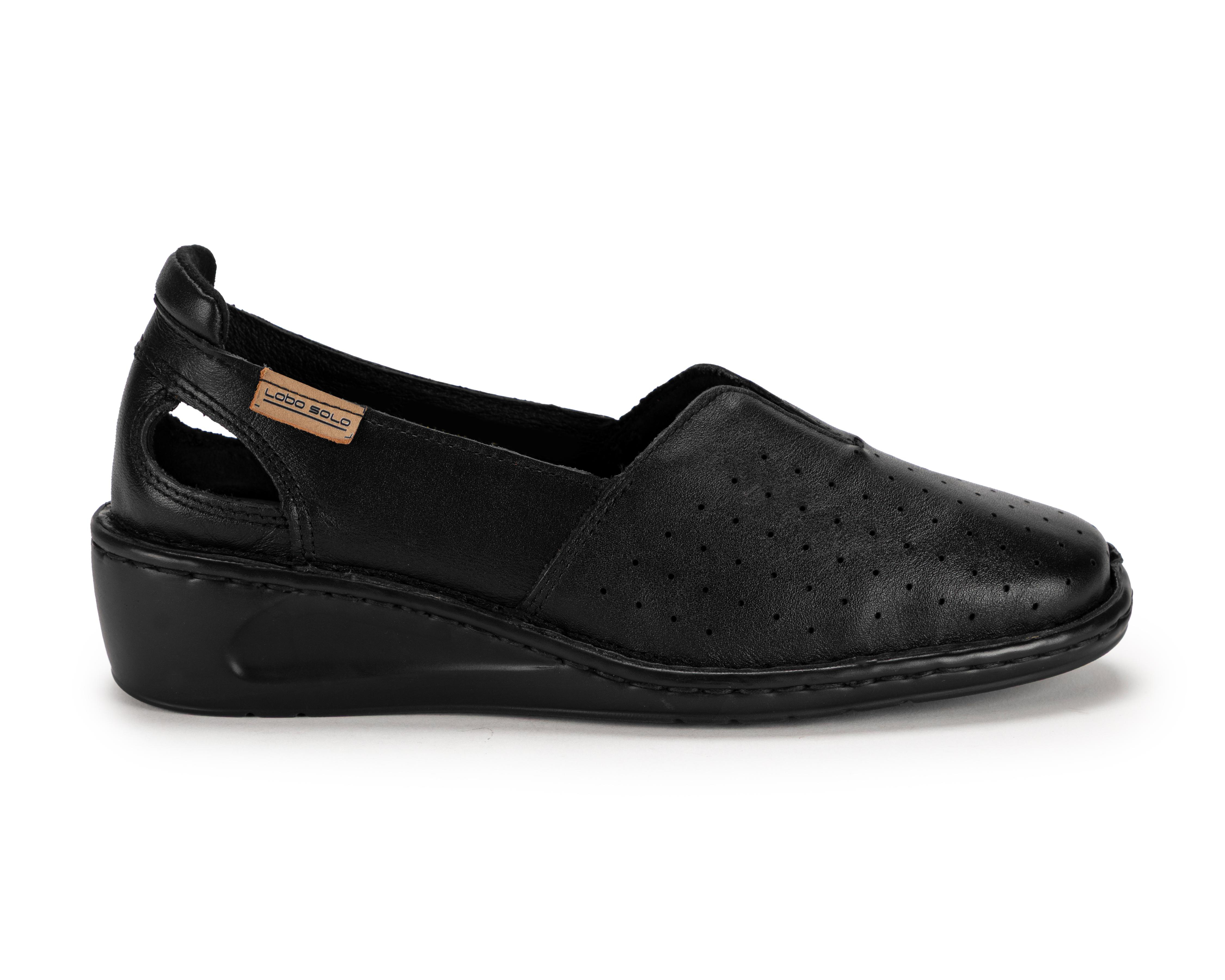 Foto 3 pulgar | Zapatos Confort Lobo Solo de Piel para Mujer