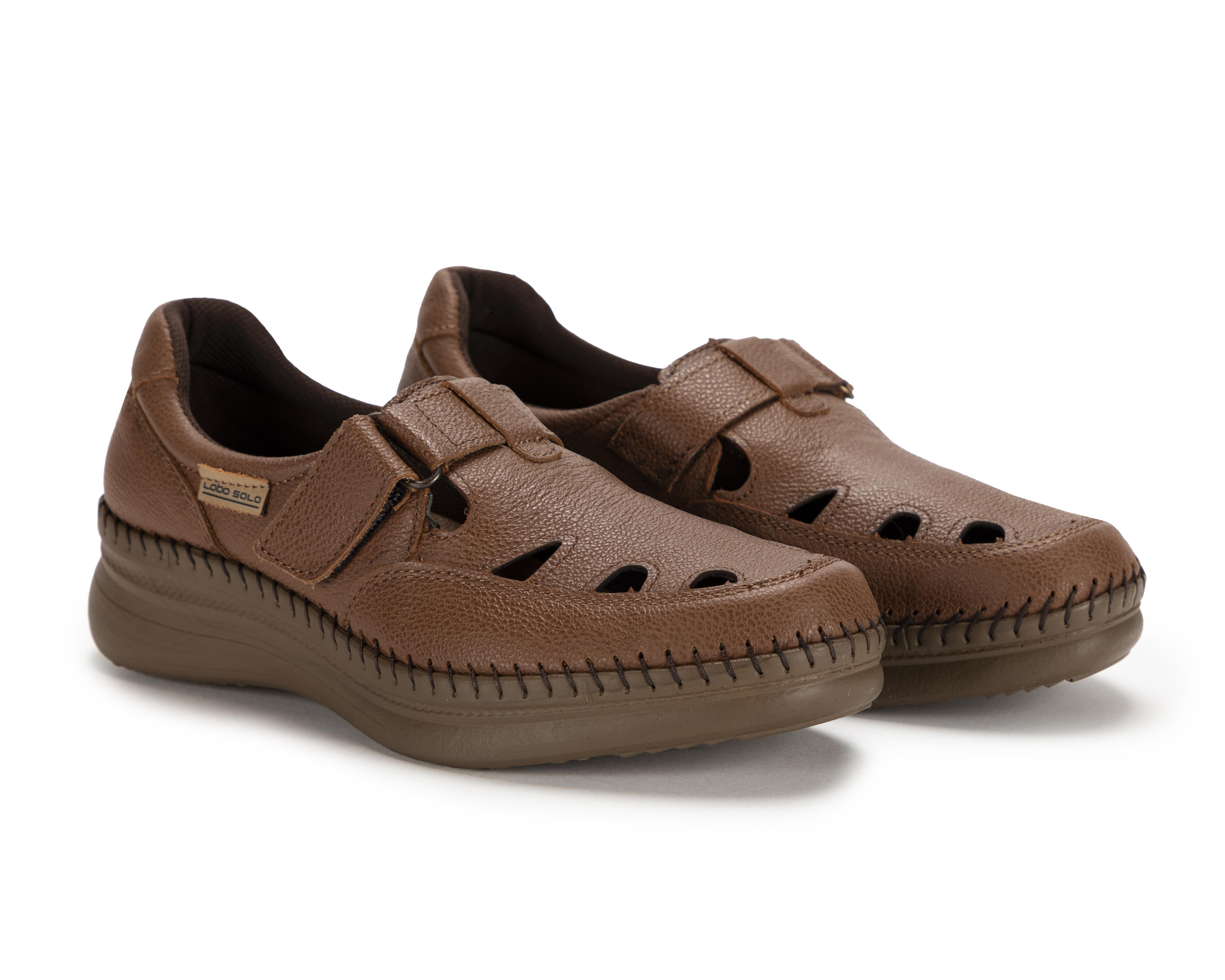 Foto 1 | Zapatos Confort Lobo Solo de Piel para Mujer