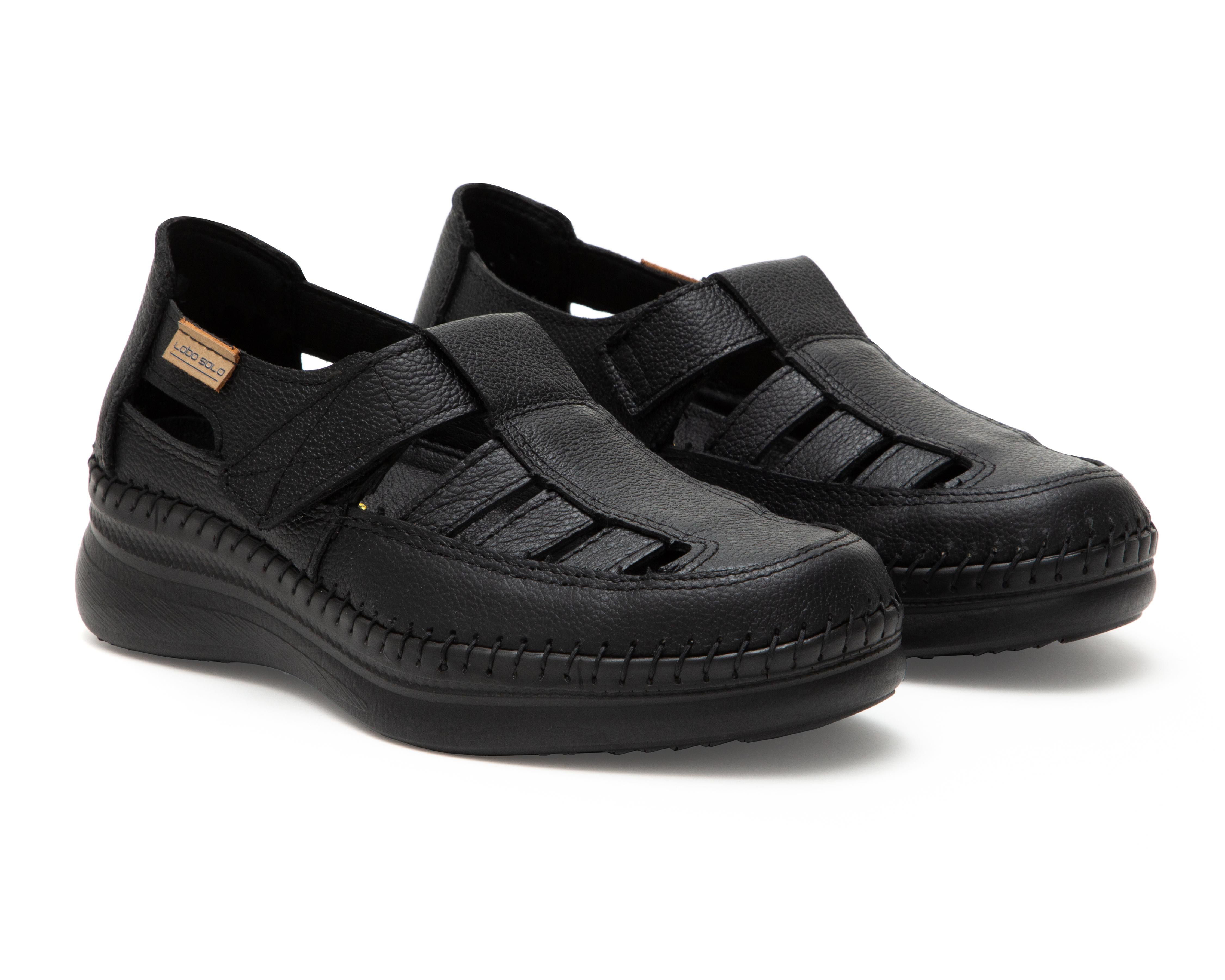 Zapatos Confort Lobo Solo de Piel para Mujer
