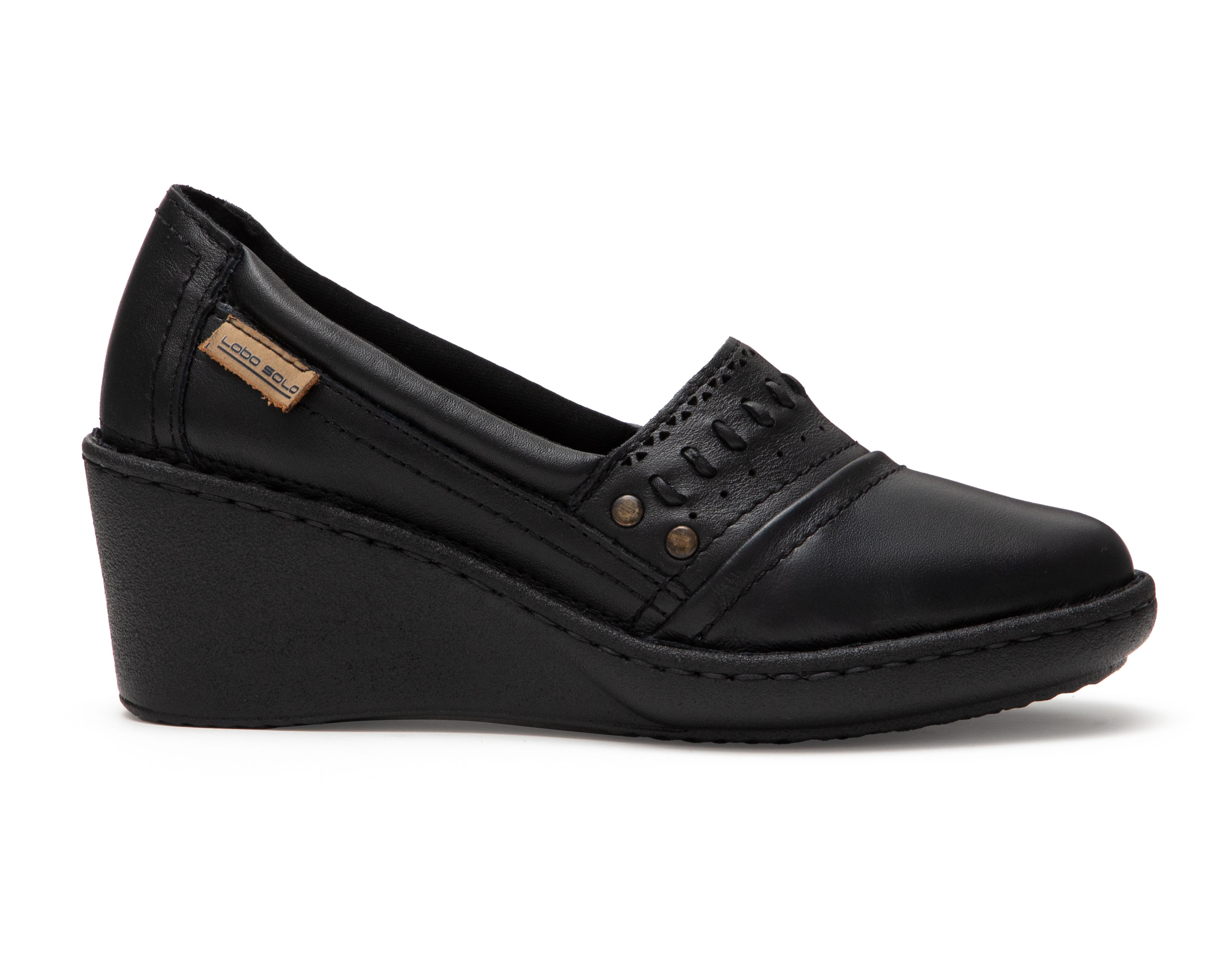 Foto 3 pulgar | Zapatos Confort Lobo Solo de Piel para Mujer