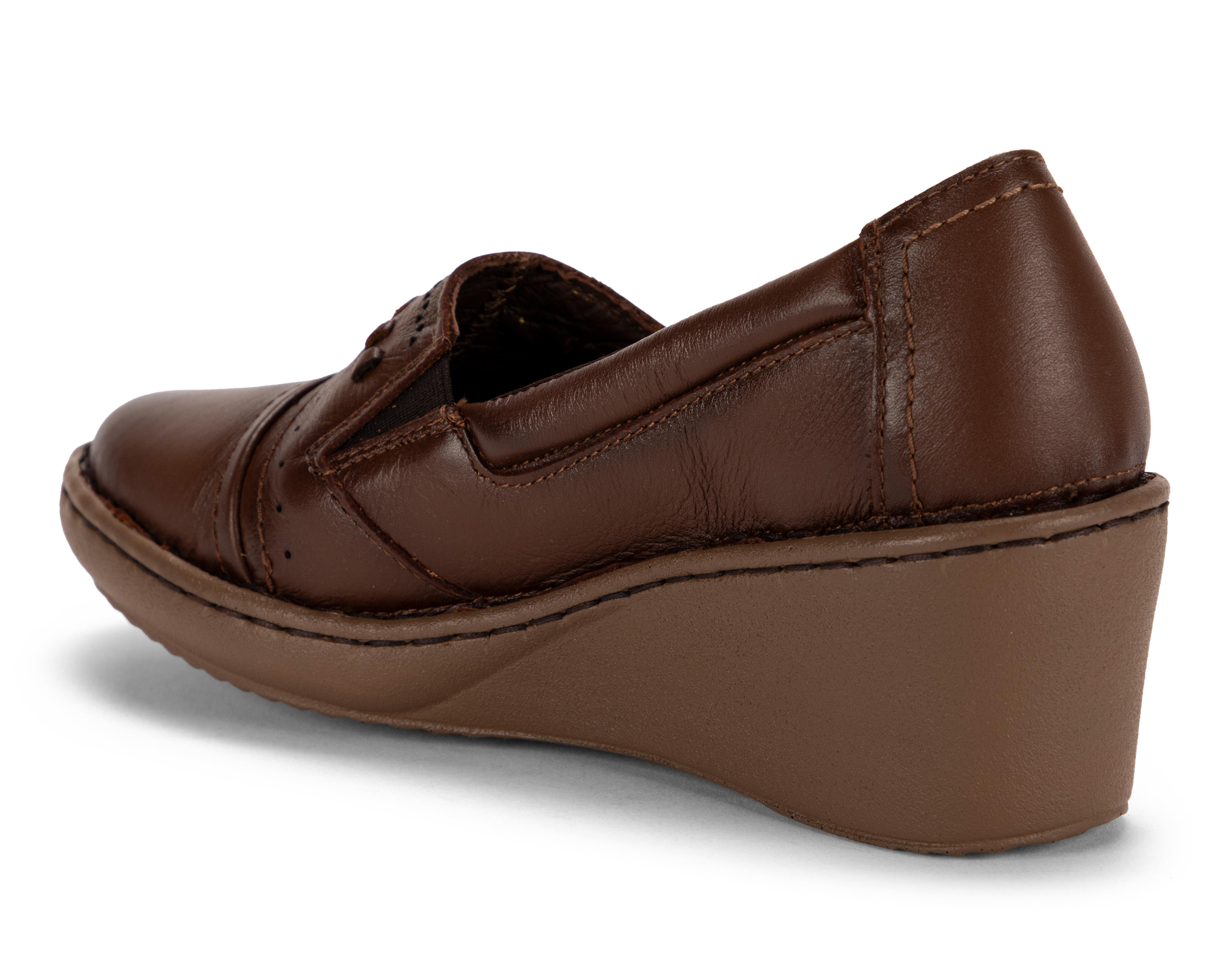 Foto 4 pulgar | Zapatos Confort Lobo Solo de Piel para Mujer