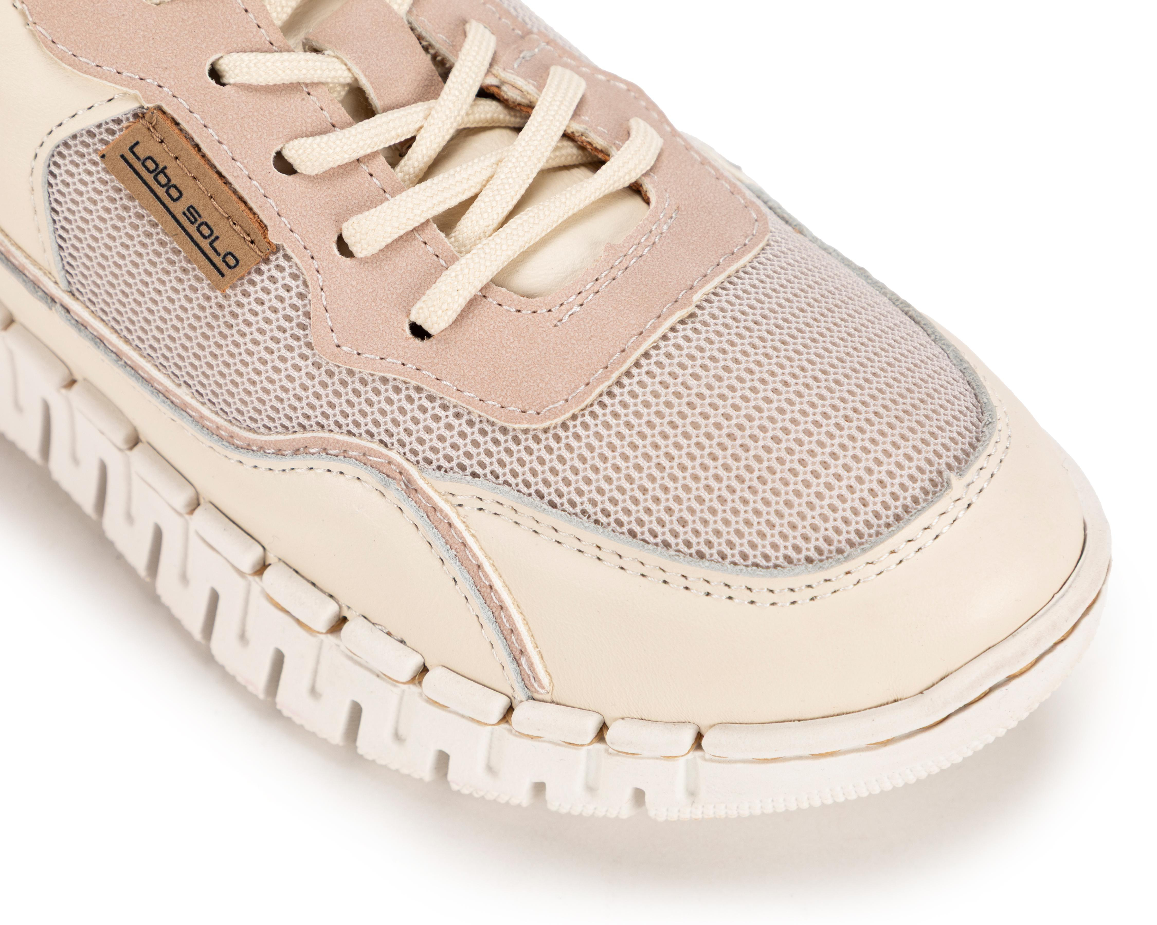 Foto 6 | Tenis Confort Lobo Solo de Piel para Mujer