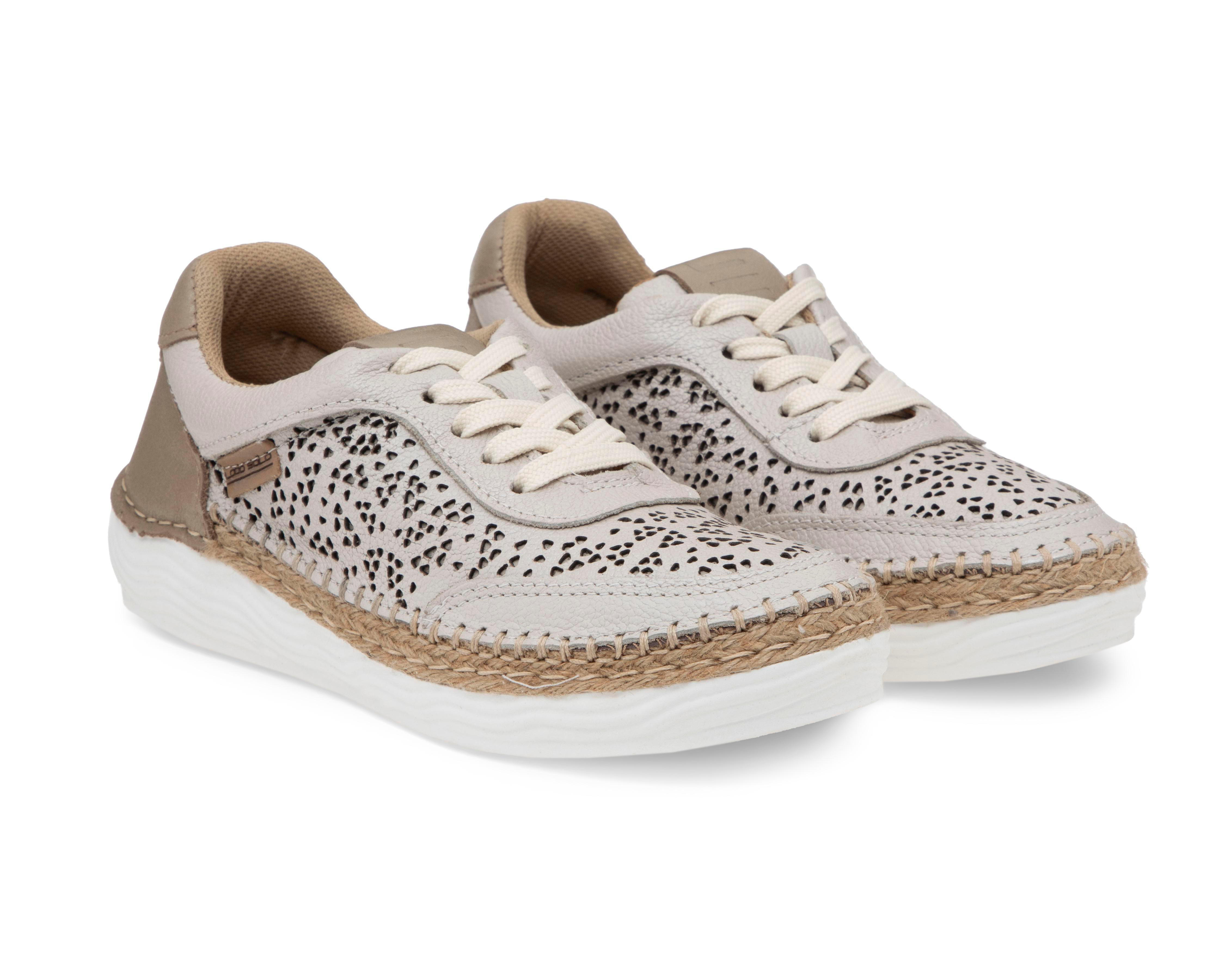 Tenis Confort Lobo Solo de Piel para Mujer