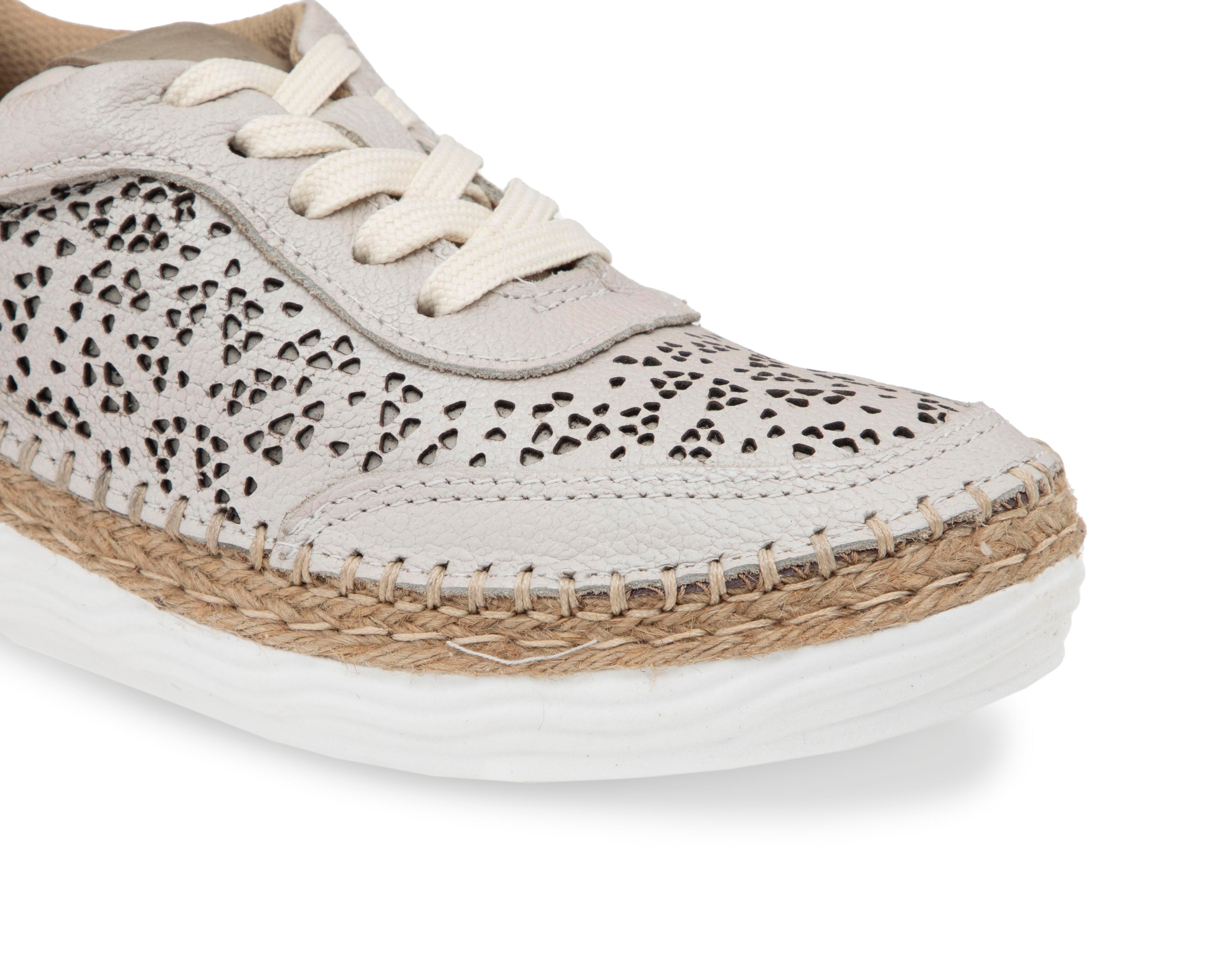 Foto 6 | Tenis Confort Lobo Solo de Piel para Mujer