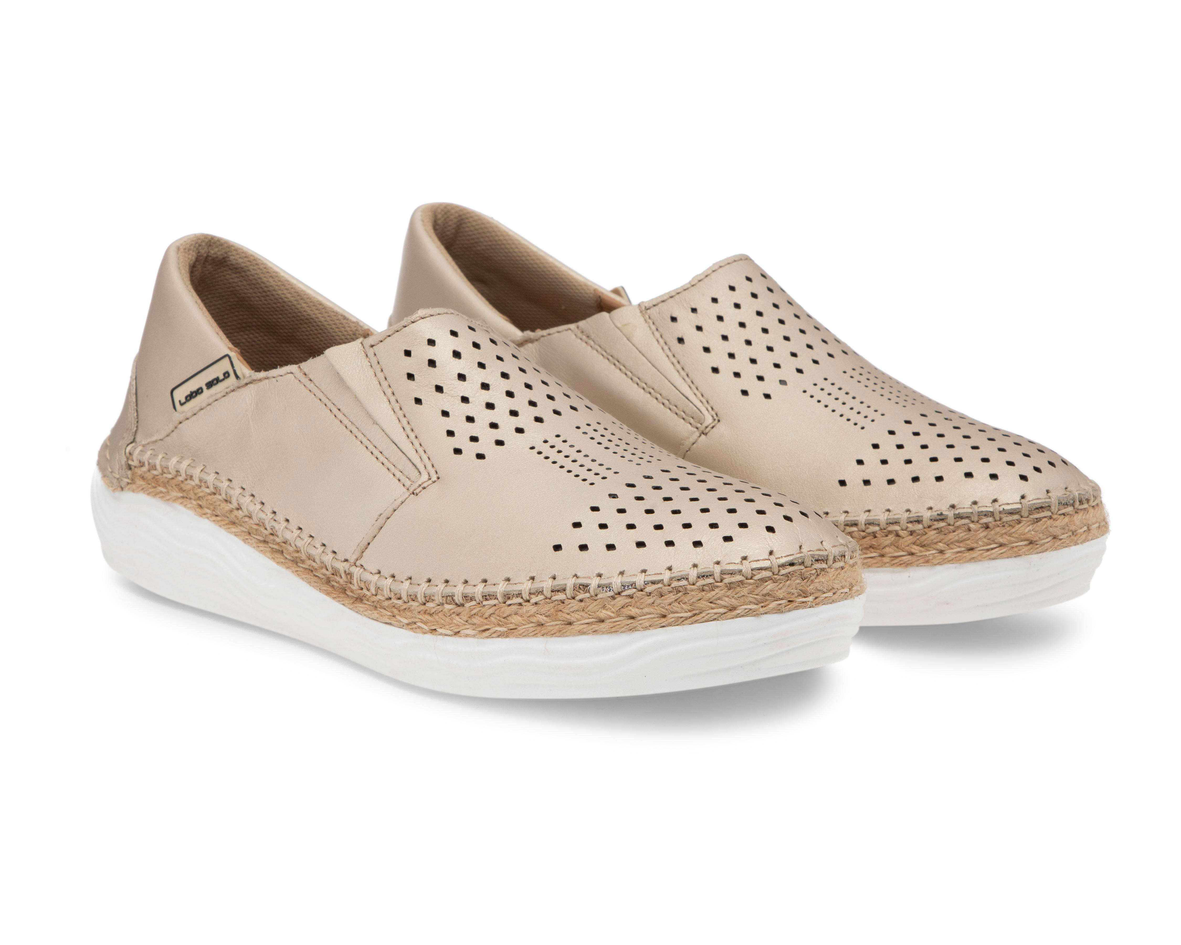 Tenis Confort Lobo Solo de Piel para Mujer