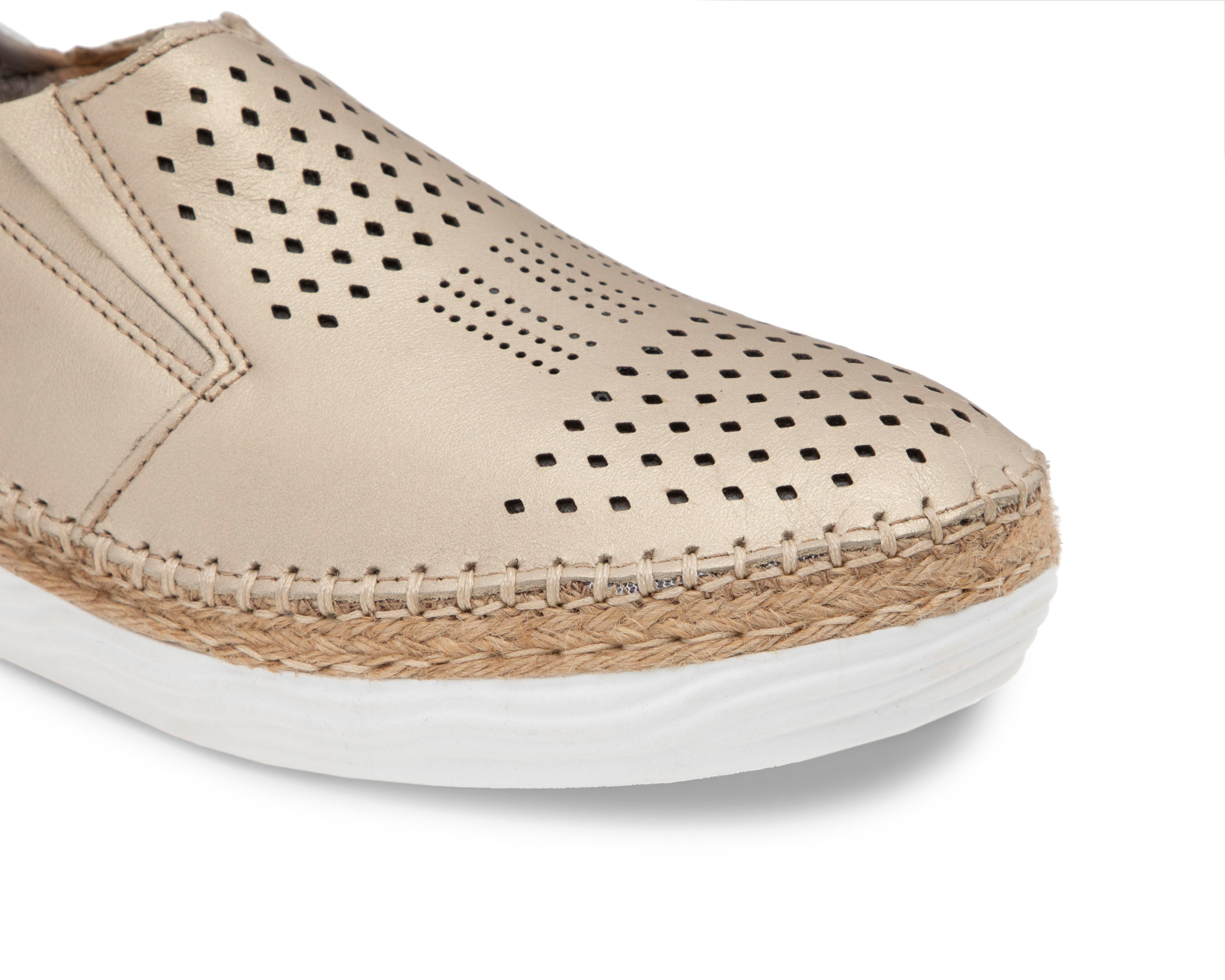 Foto 6 | Tenis Confort Lobo Solo de Piel para Mujer