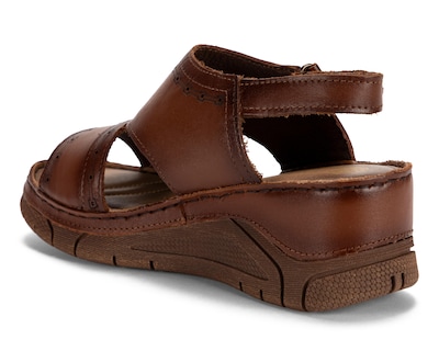 Foto 3 | Sandalias Confort Lobo Solo de Piel para Mujer