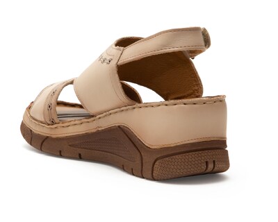 Foto 3 | Sandalias Confort Lobo Solo de Piel para Mujer