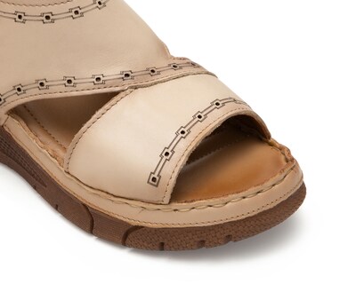 Foto 6 | Sandalias Confort Lobo Solo de Piel para Mujer