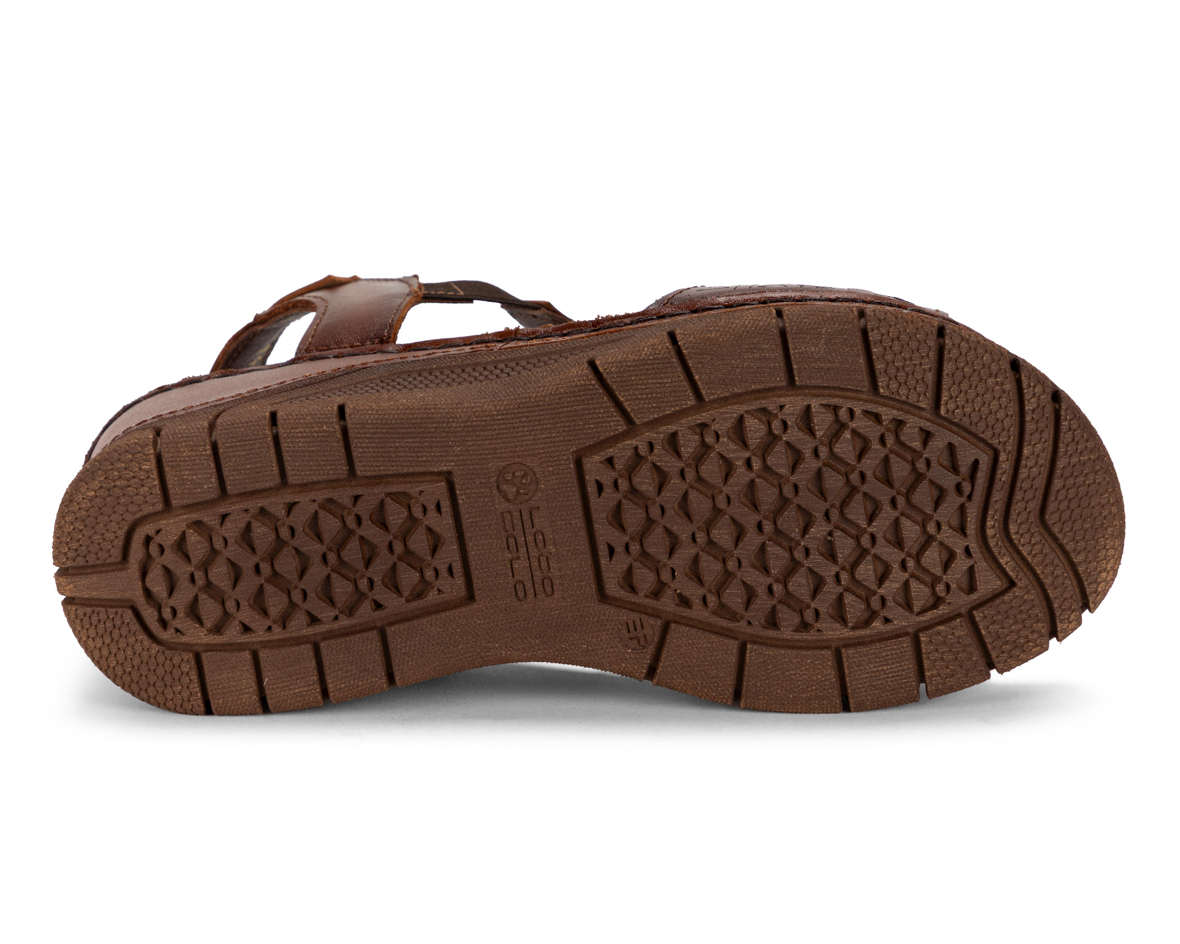 Foto 5 pulgar | Sandalias Confort Lobo Solo de Piel para Mujer