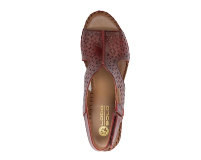 Foto 5 | Sandalias Confort Lobo Solo de Piel para Mujer