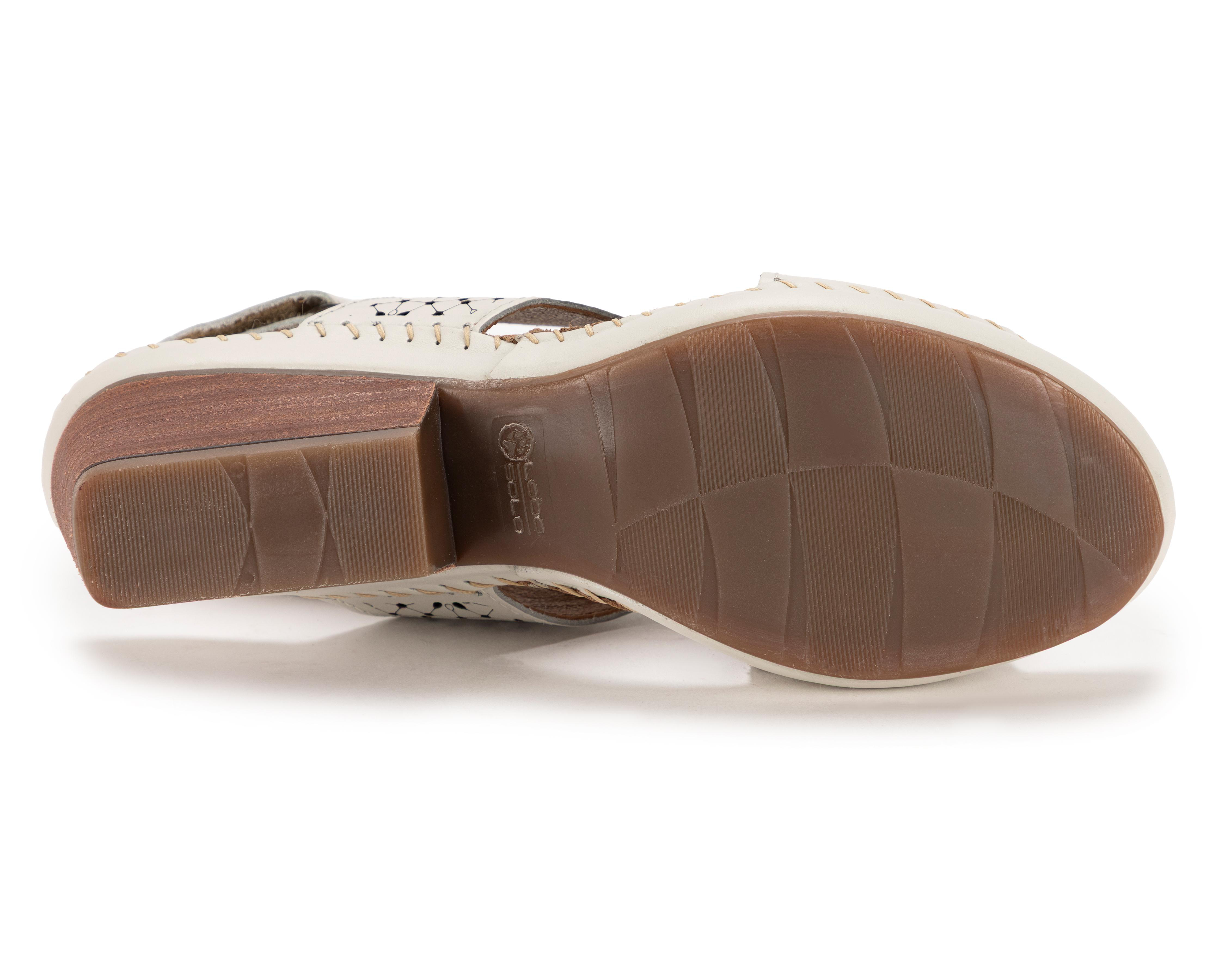 Foto 5 pulgar | Sandalias Confort Lobo Solo de Piel para Mujer