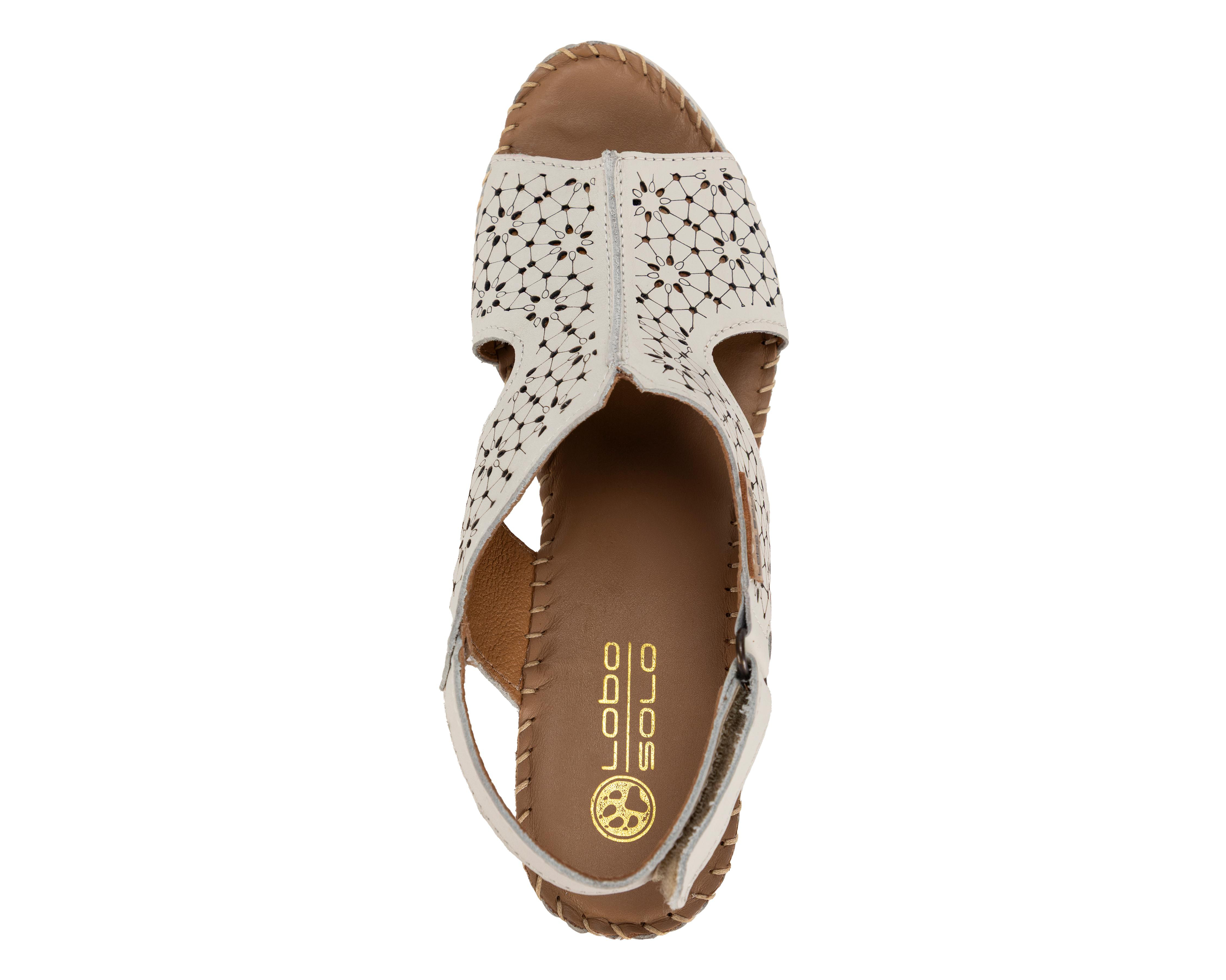 Foto 5 | Sandalias Confort Lobo Solo de Piel para Mujer