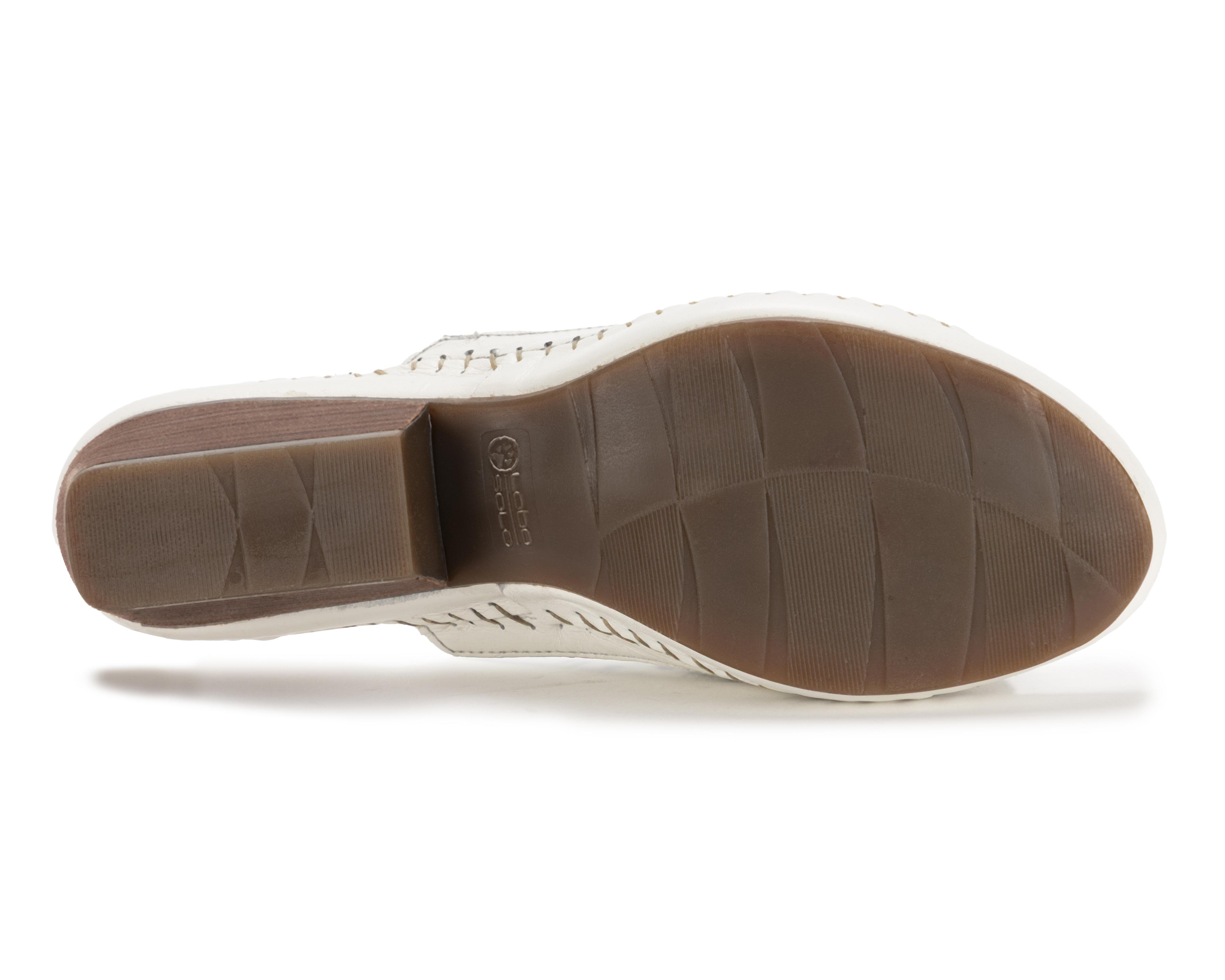 Foto 5 pulgar | Sandalias Confort Lobo Solo de Piel para Mujer
