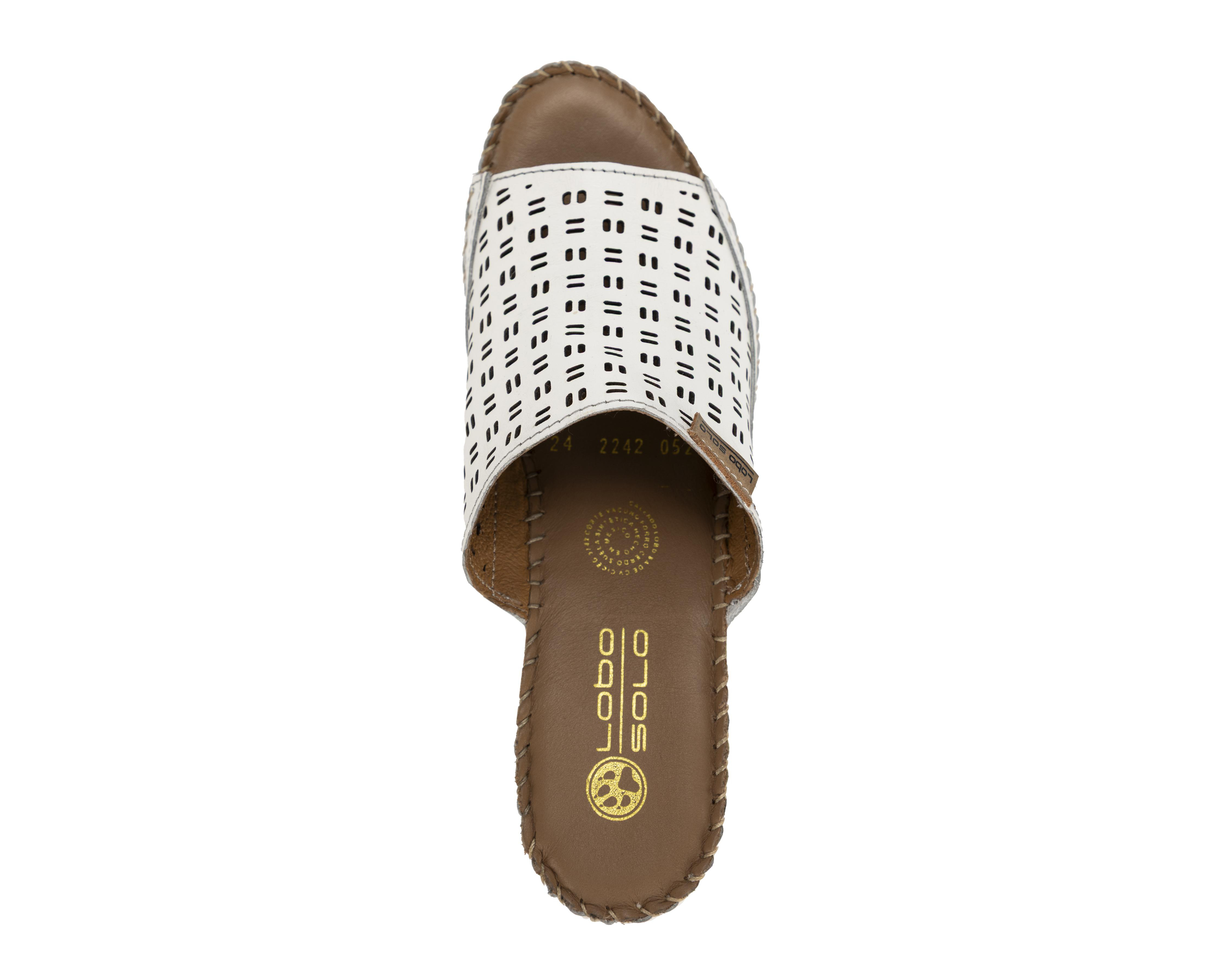 Foto 6 pulgar | Sandalias Confort Lobo Solo de Piel para Mujer