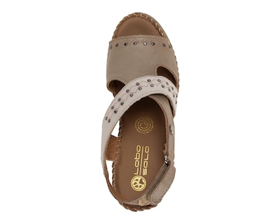Foto 5 | Sandalias Confort Lobo Solo de Piel para Mujer