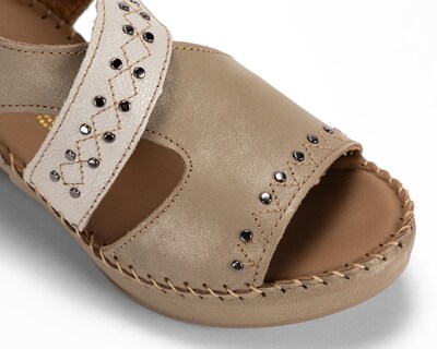 Foto 6 | Sandalias Confort Lobo Solo de Piel para Mujer