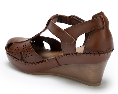 Foto 3 | Sandalias Confort Lobo Solo de Piel para Mujer