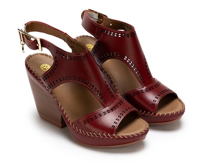 Foto 1 | Sandalias Confort Lobo Solo de Piel para Mujer