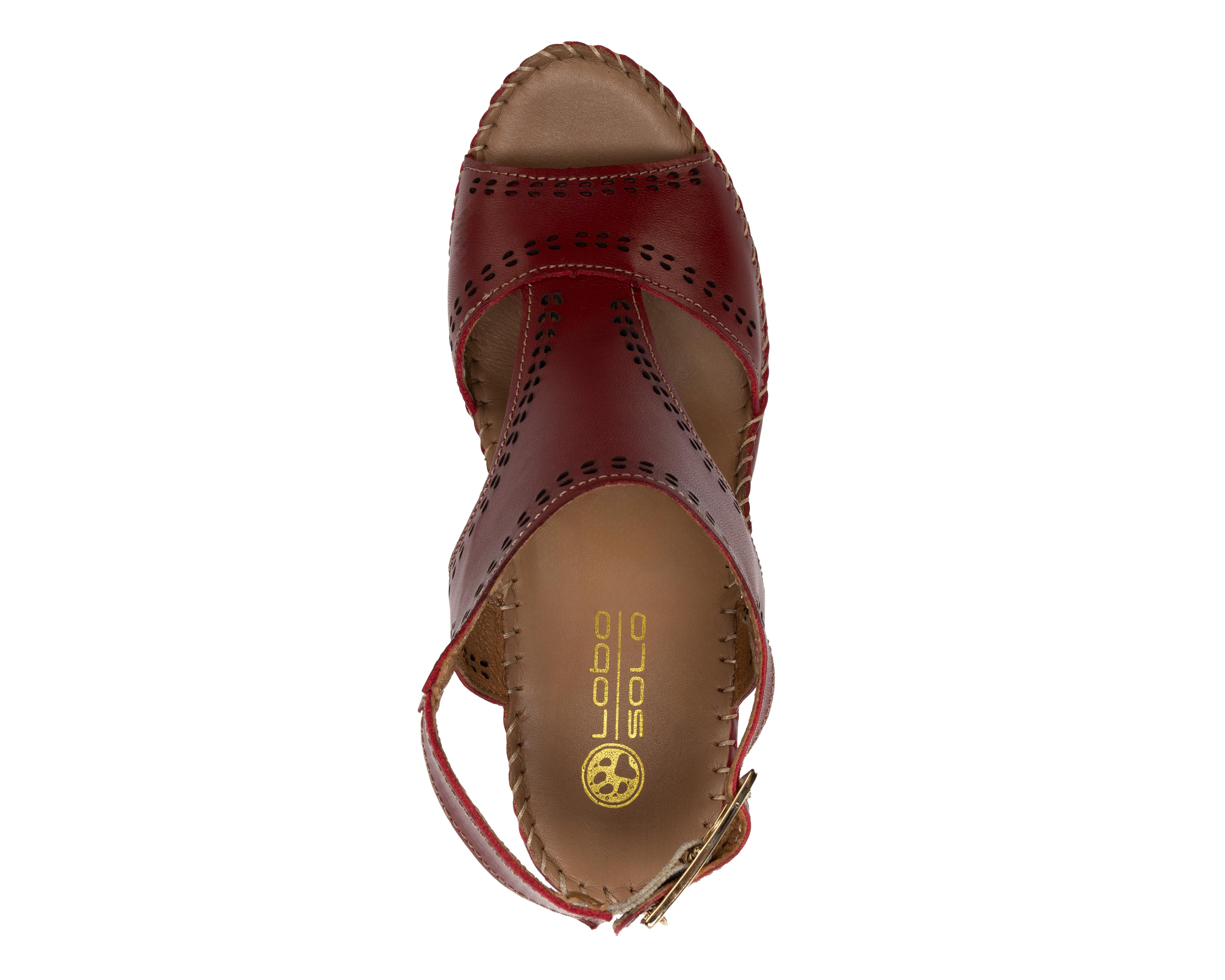 Foto 5 | Sandalias Confort Lobo Solo de Piel para Mujer