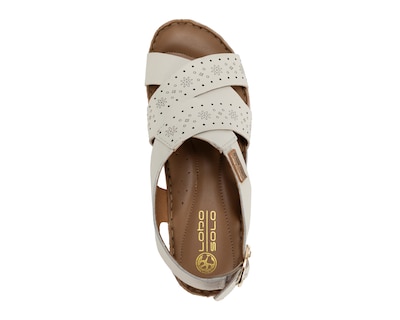 Foto 5 | Sandalias Confort Lobo Solo de Piel para Mujer