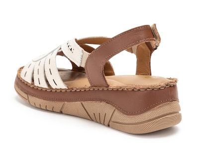 Foto 3 | Sandalias Confort Lobo Solo de Piel para Mujer