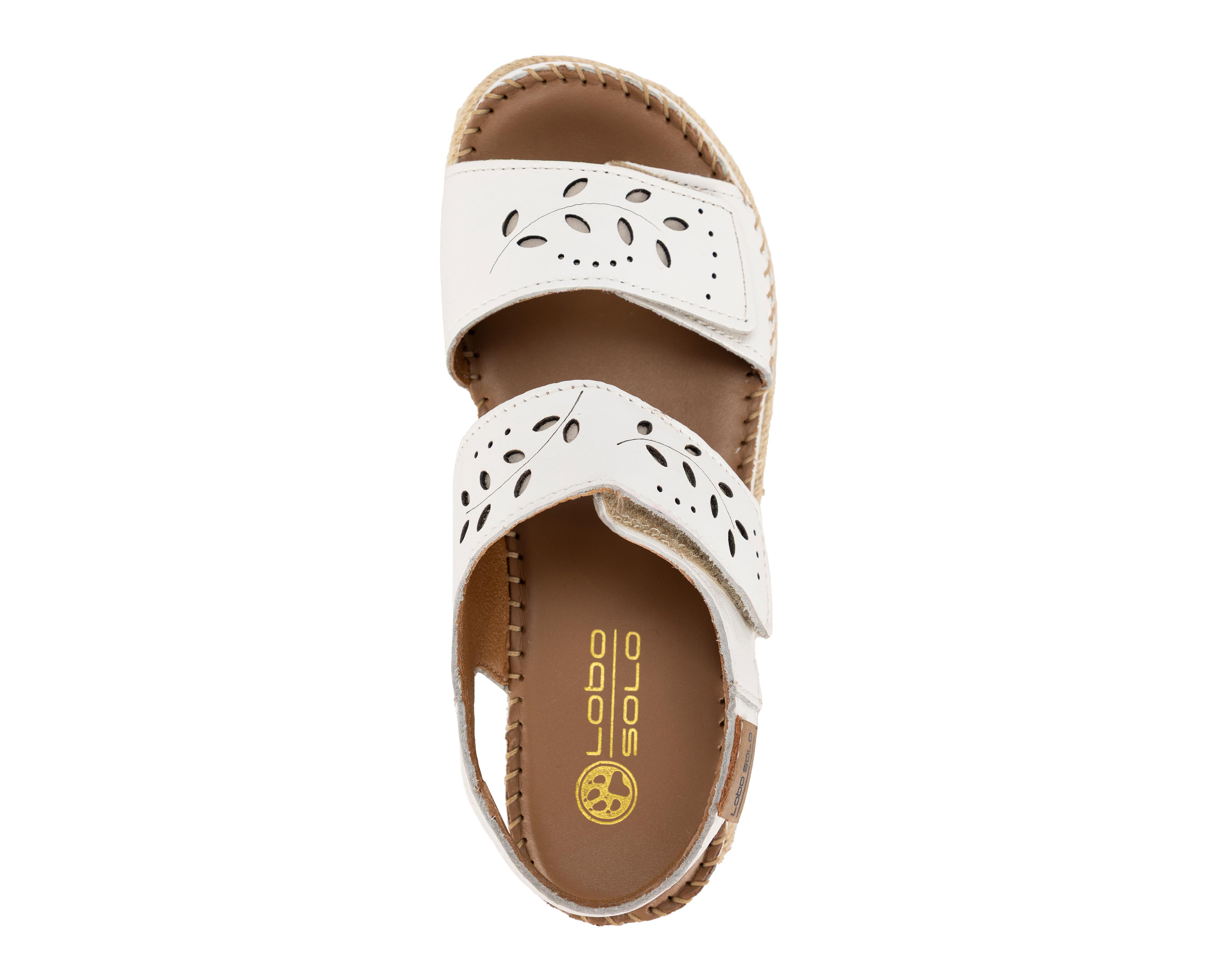 Foto 6 pulgar | Sandalias Confort Lobo Solo de Piel para Mujer