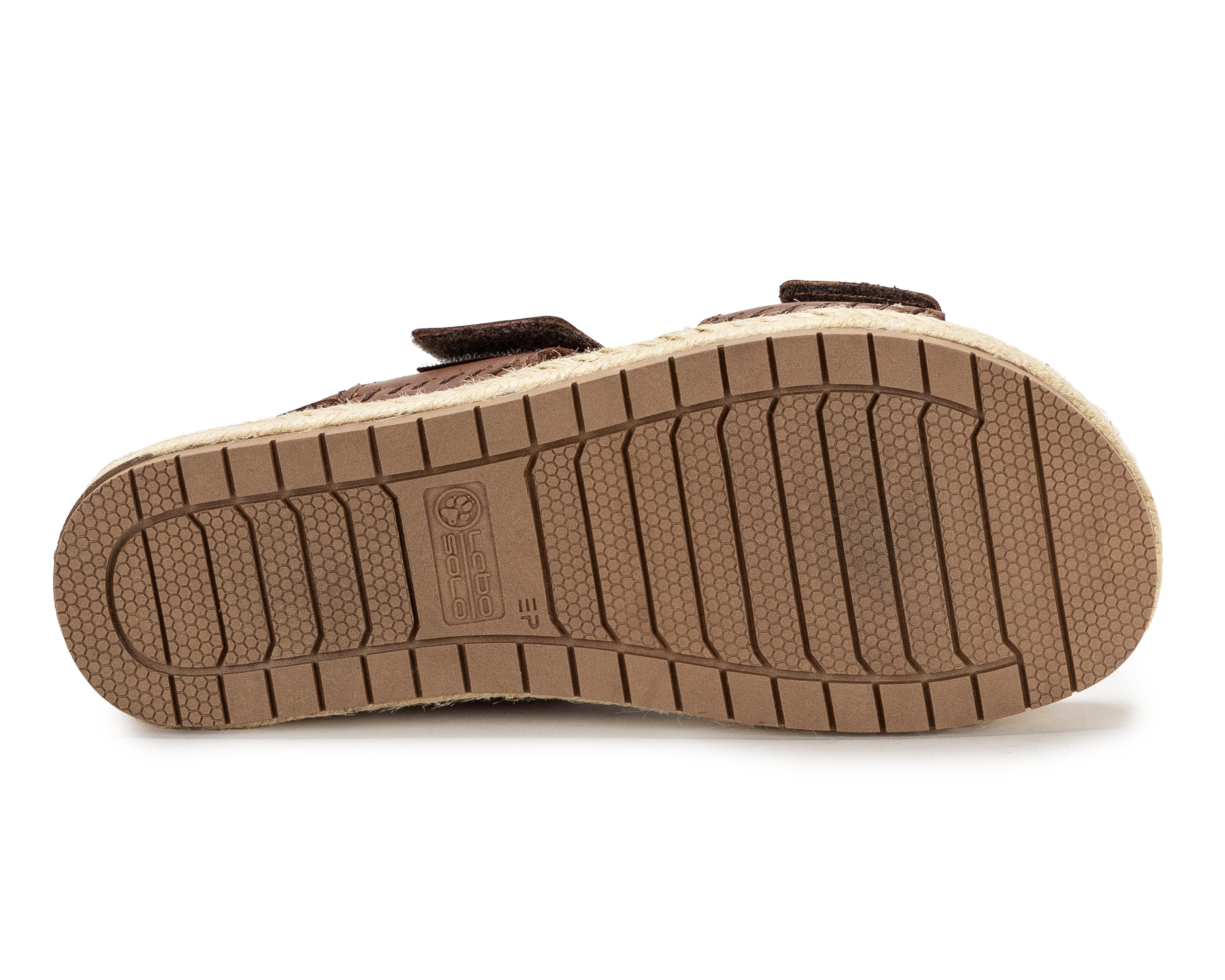 Foto 5 pulgar | Sandalias Confort Lobo Solo de Piel para Mujer