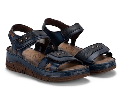 Foto 1 | Sandalias Confort Lobo Solo de Piel para Mujer