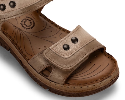 Foto 6 | Sandalias Confort Lobo Solo de Piel para Mujer