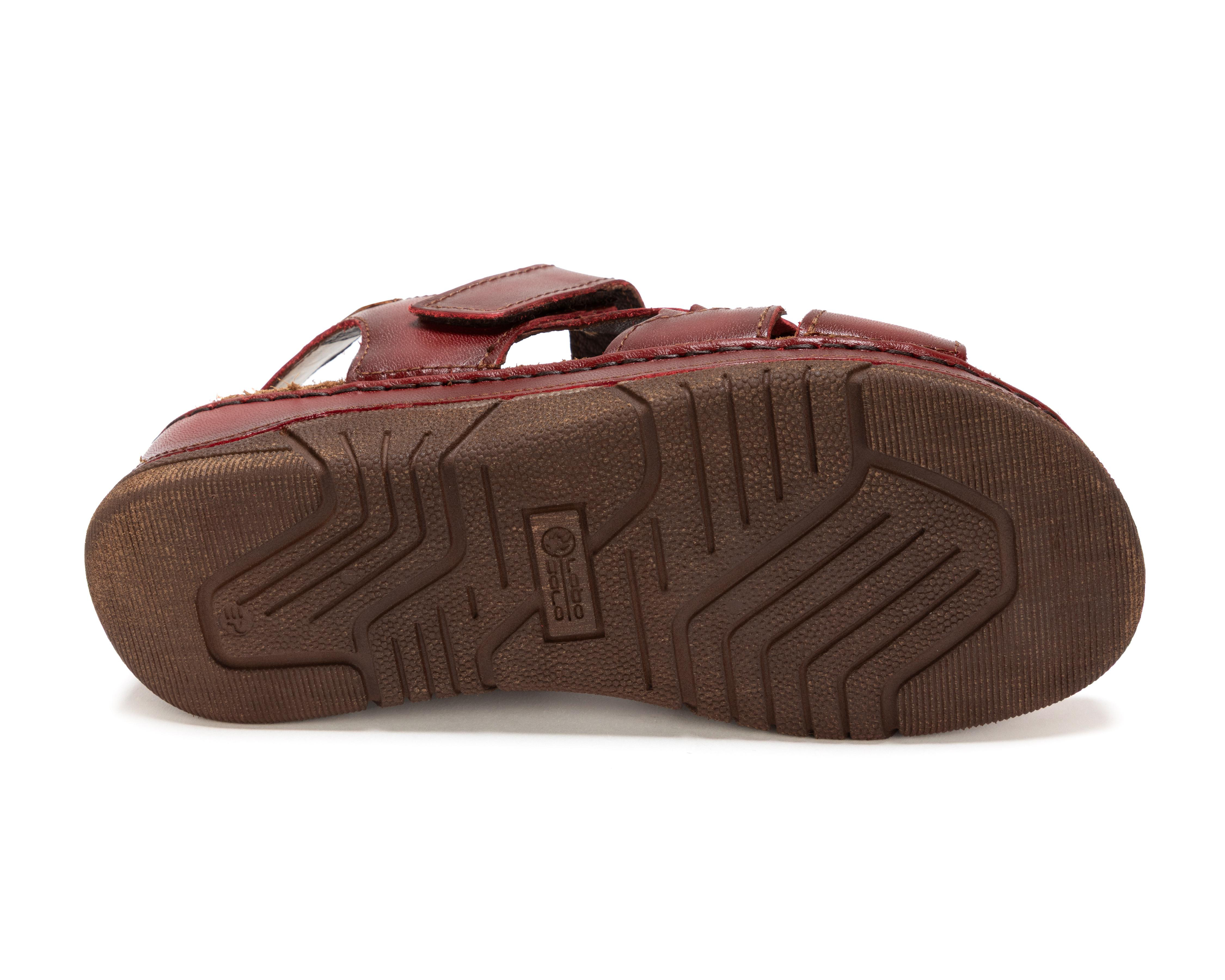 Foto 6 pulgar | Sandalias Confort Lobo Solo de Piel para Mujer